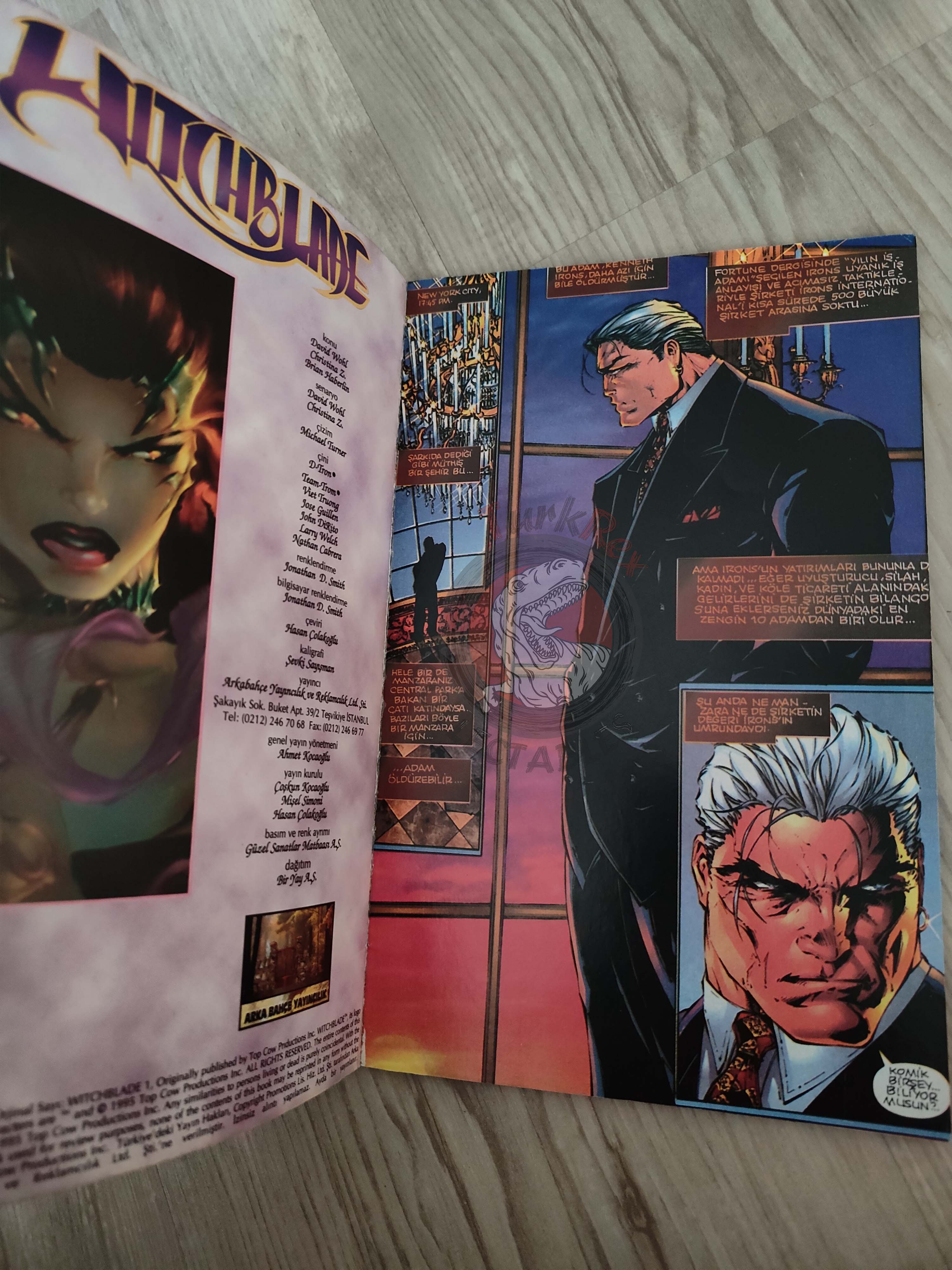 Witchblade Vol #1 1999 Turkish Comic Turkey #1 #2 #3