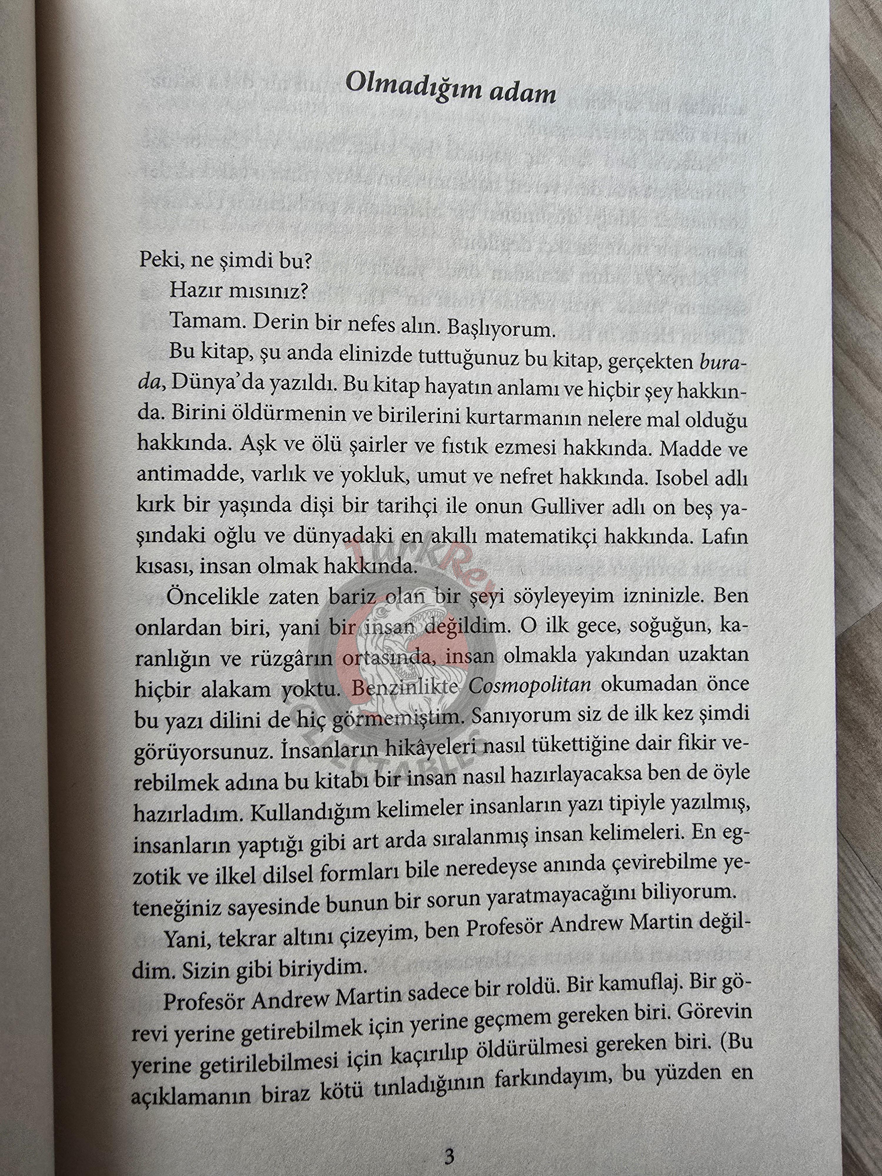 Matt Haig – The Humans 2023 Turkish Book Turkey