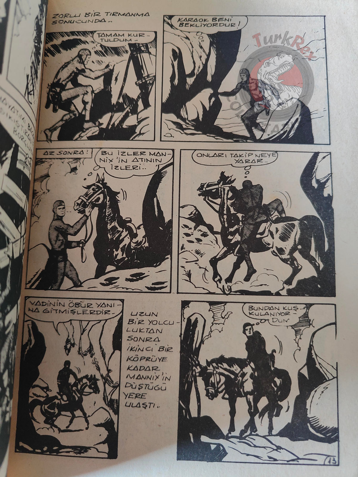 Rakar #13 1974 Turkish Comic Turkey Marcel Navarro Gaston Spirou & Fantasio