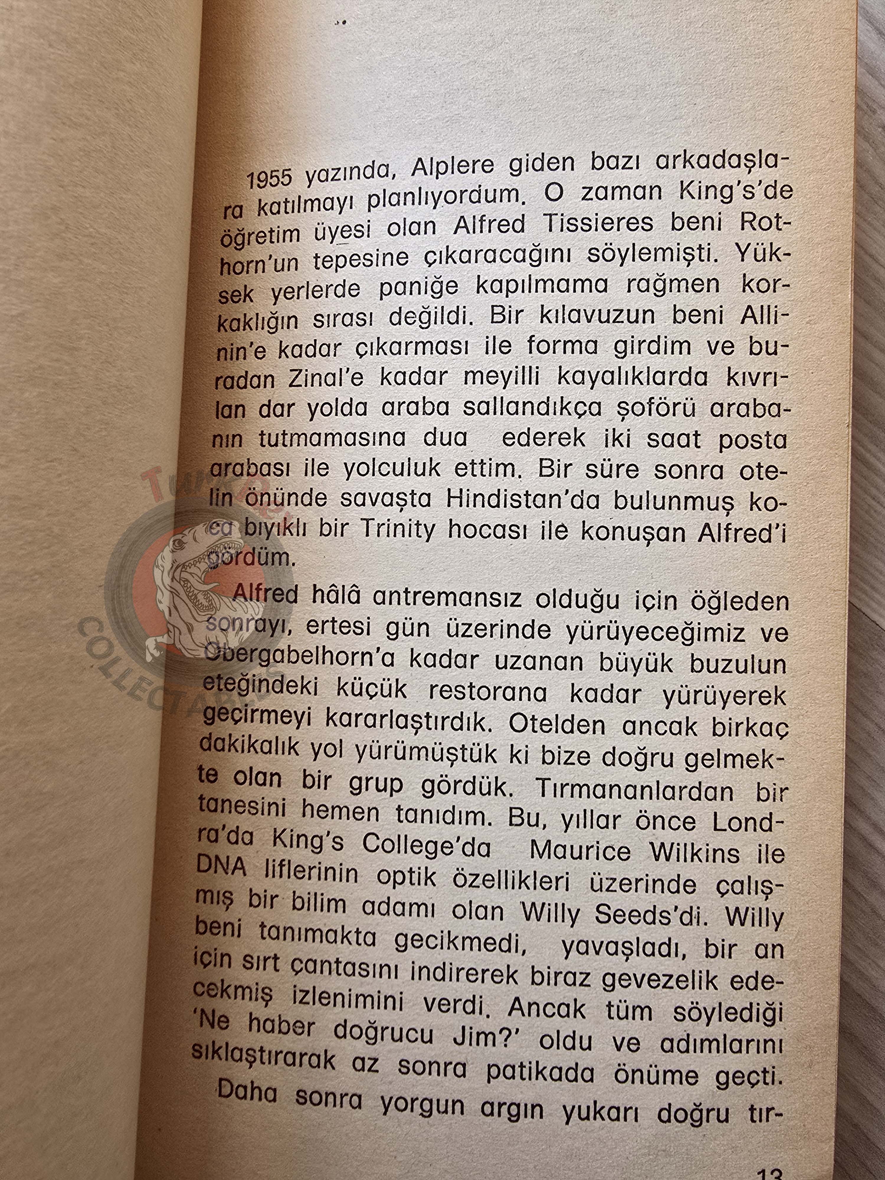 James D. Watson – The Double Helix 1982 1st Turkish Book Turkey