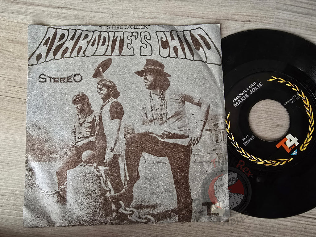 Aphrodite's Child – It's Five O'Clock 7" Iran Pressing Vinyl Iranian Edition