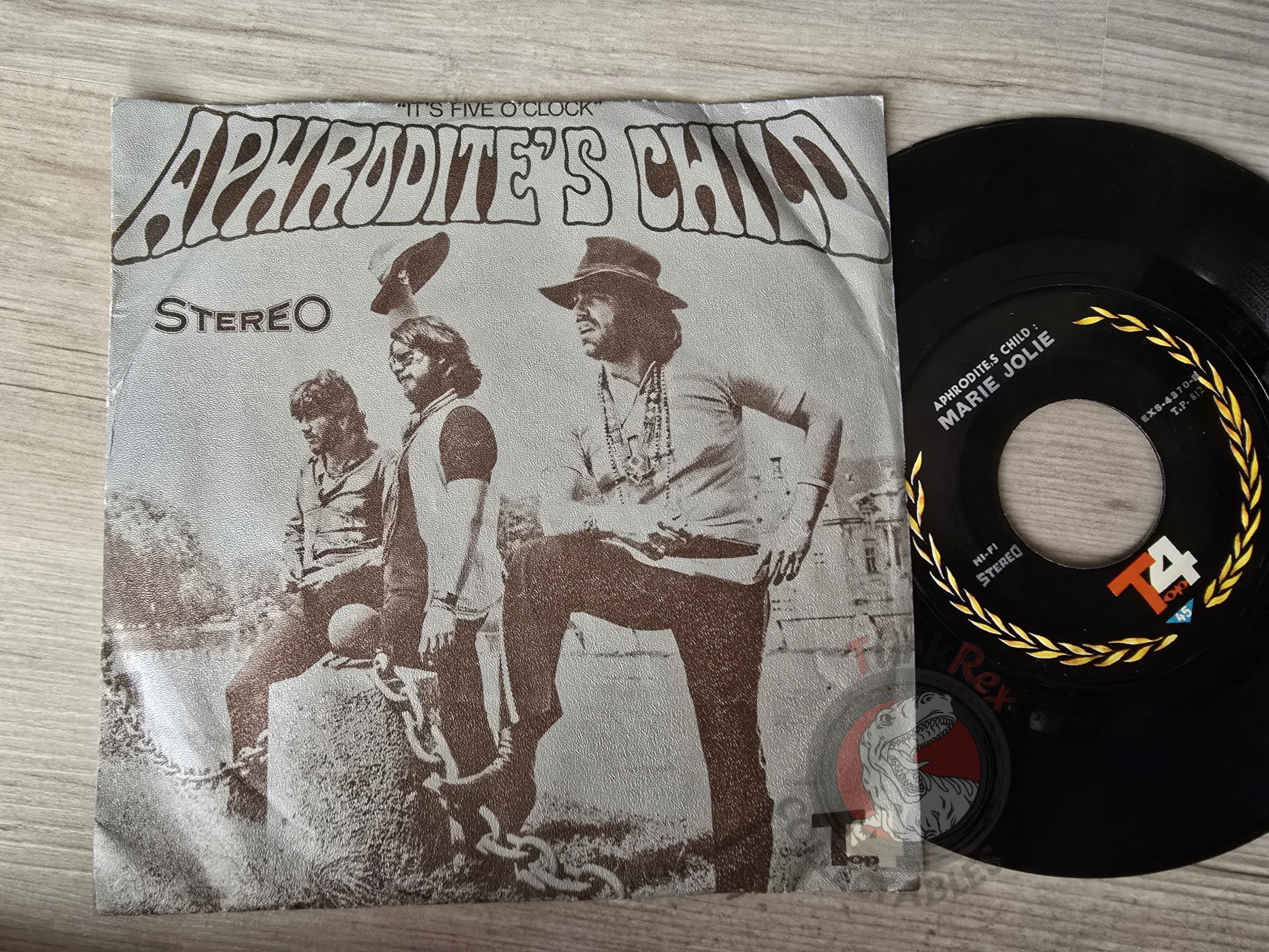 Aphrodite's Child – It's Five O'Clock 7" Iran Pressing Vinyl Iranian Edition