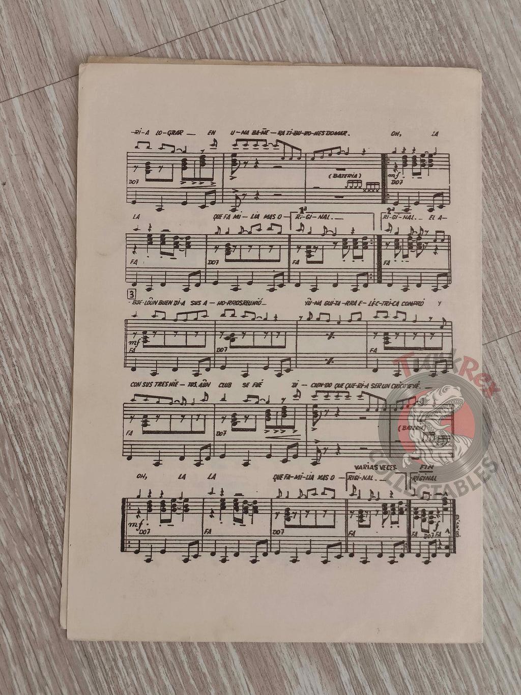 Shawn Elliott – Shame and Scandal in the Family Turkish Vintage Musical Notes Sheet Turkey