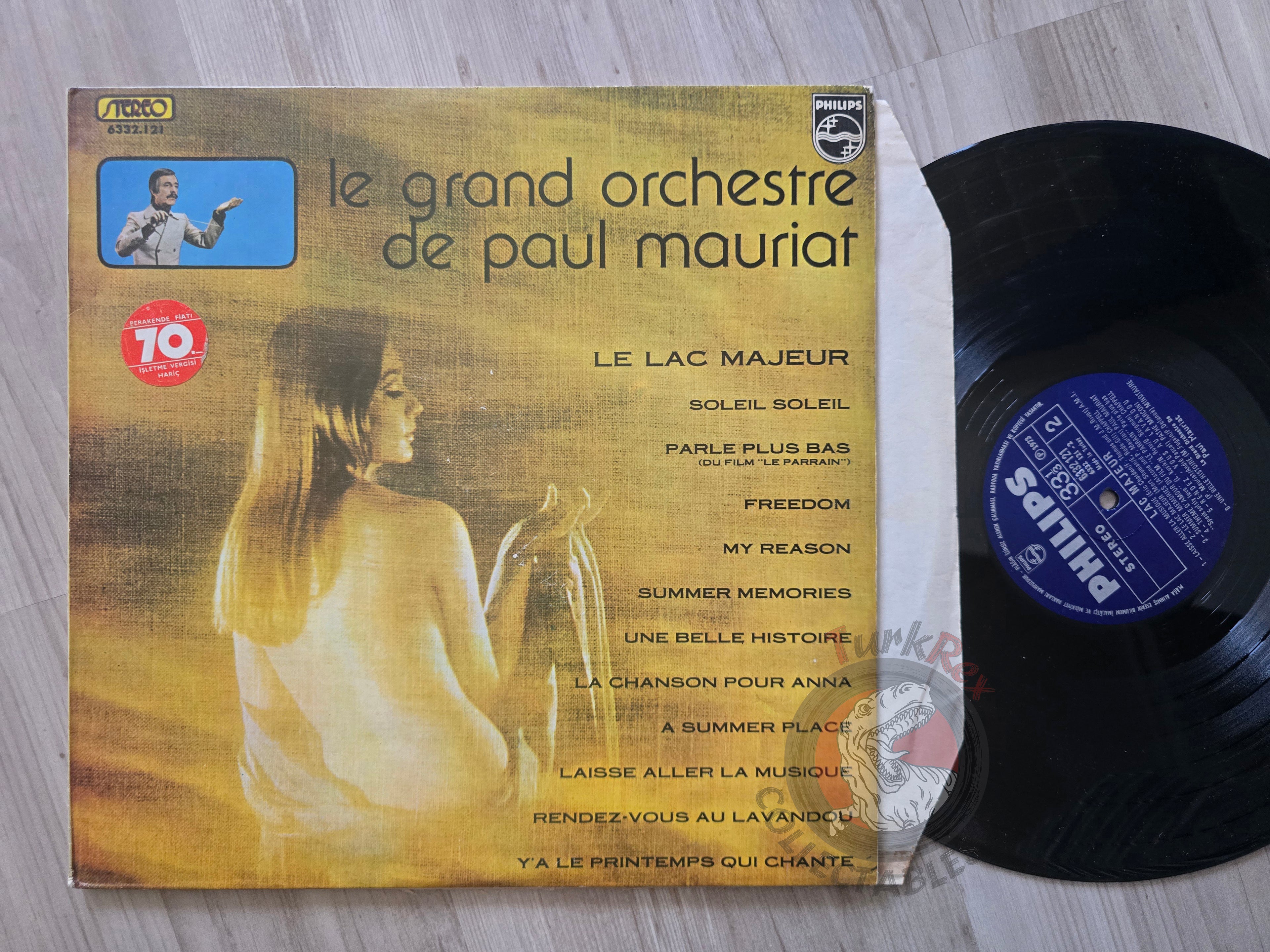 Paul Mauriat – Le Lac Majeur Turkish Pressing Vinyl Turkey Edition