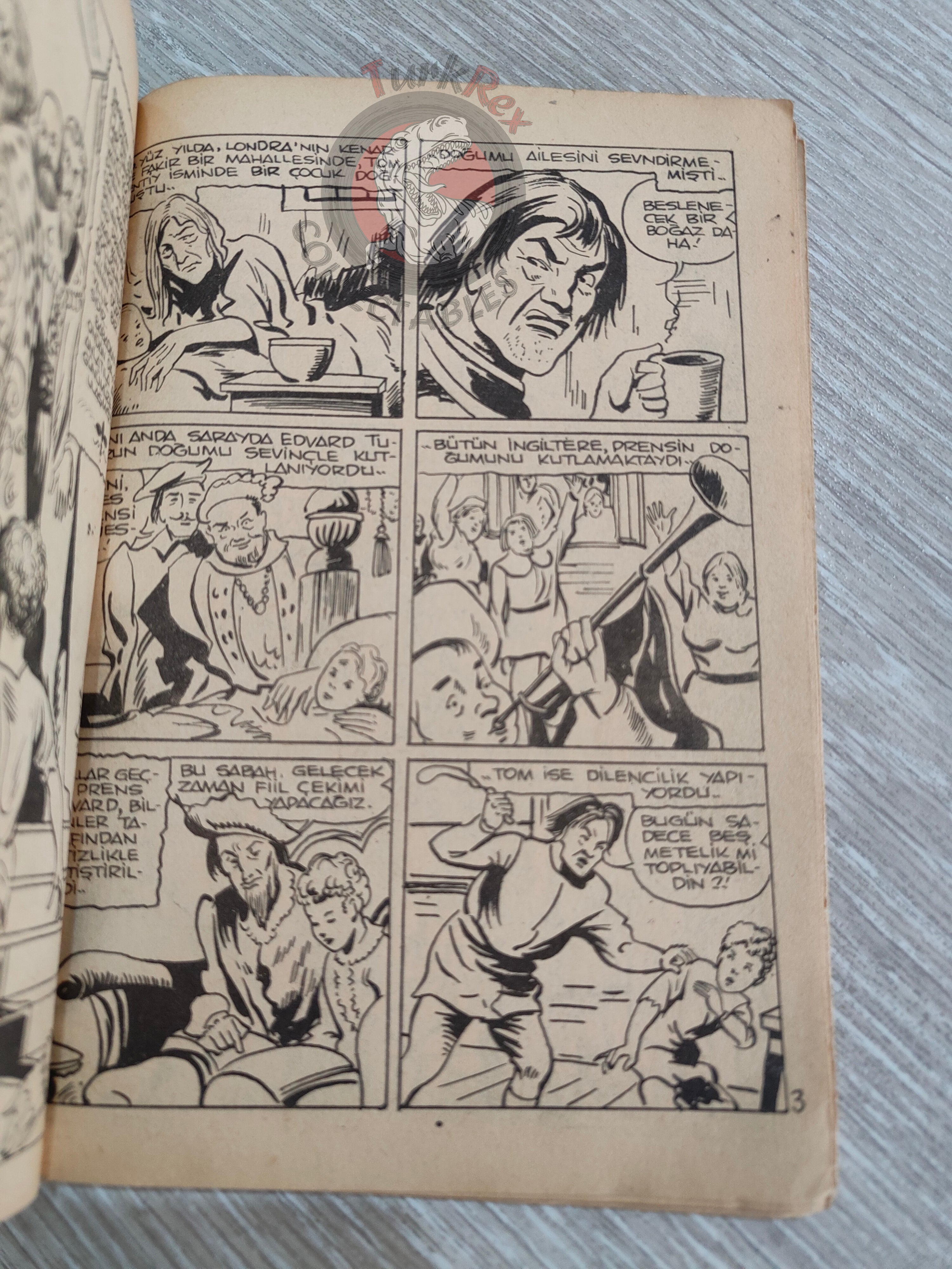 The Prince and the Pauper – Mark Twain 1962 Turkish Comic Turkey Classics Illustrated