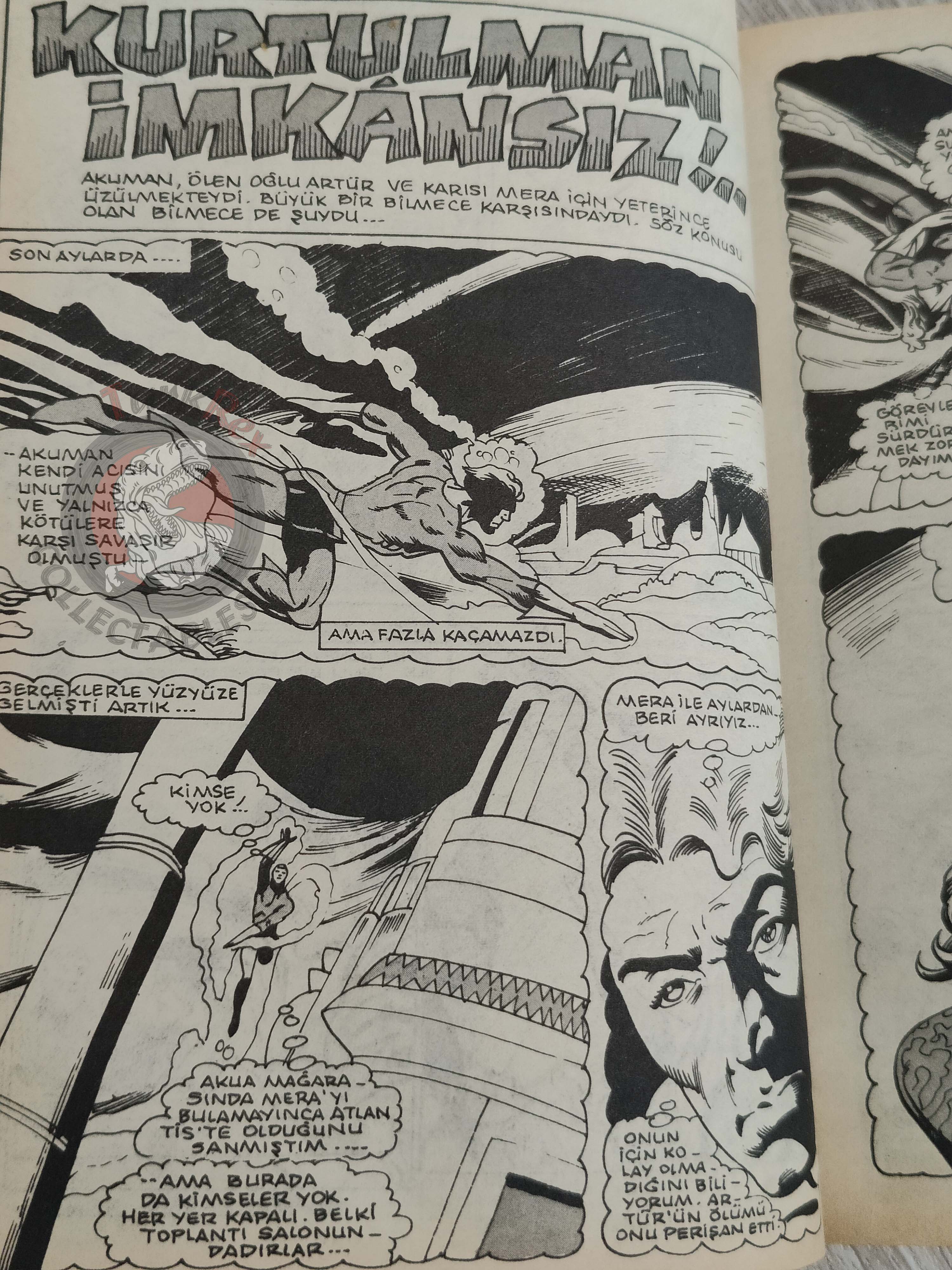Superman Vol #10 1990 Turkish Comic Turkey #369 #370 Batman #252 Aquaman #62