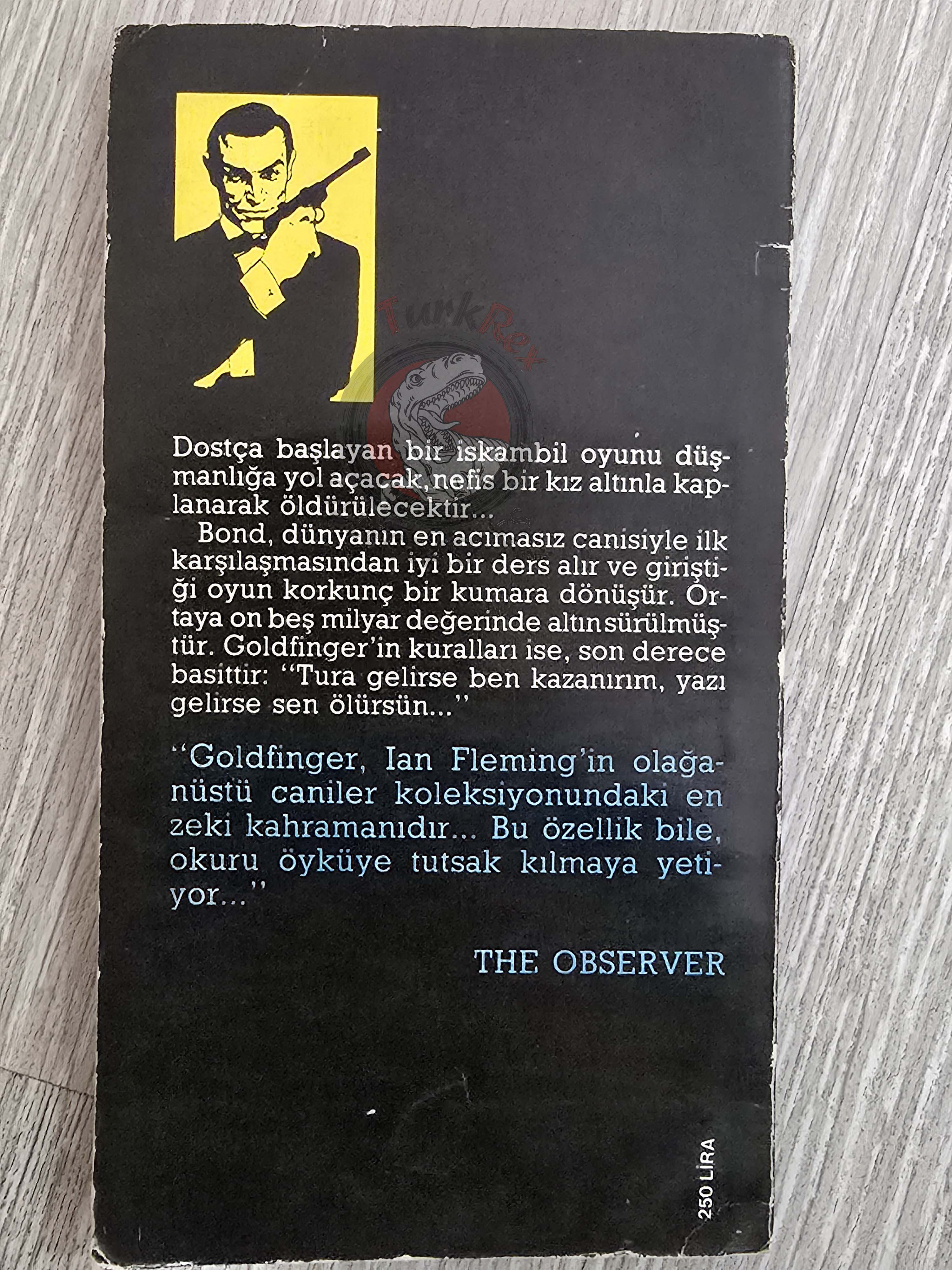 James Bond - Goldfinger 1984 1st Turkish Book Turkey Ian Fleming