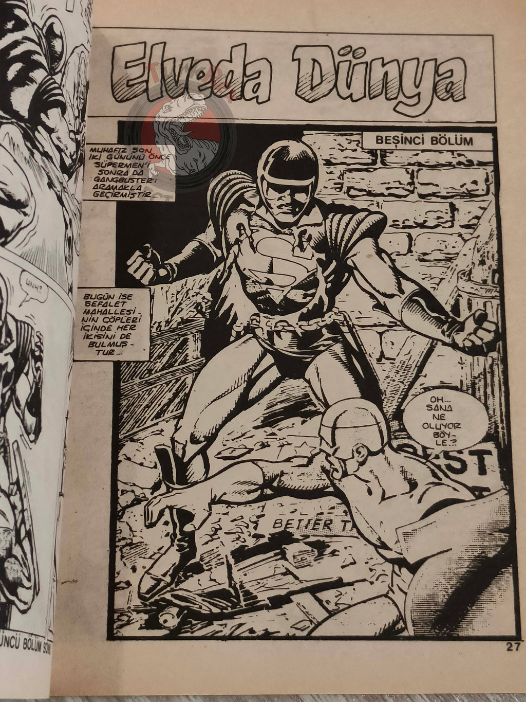 Superman #77 1990 Turkish Comic Turkey #27 #28 Adventures of #450 #451