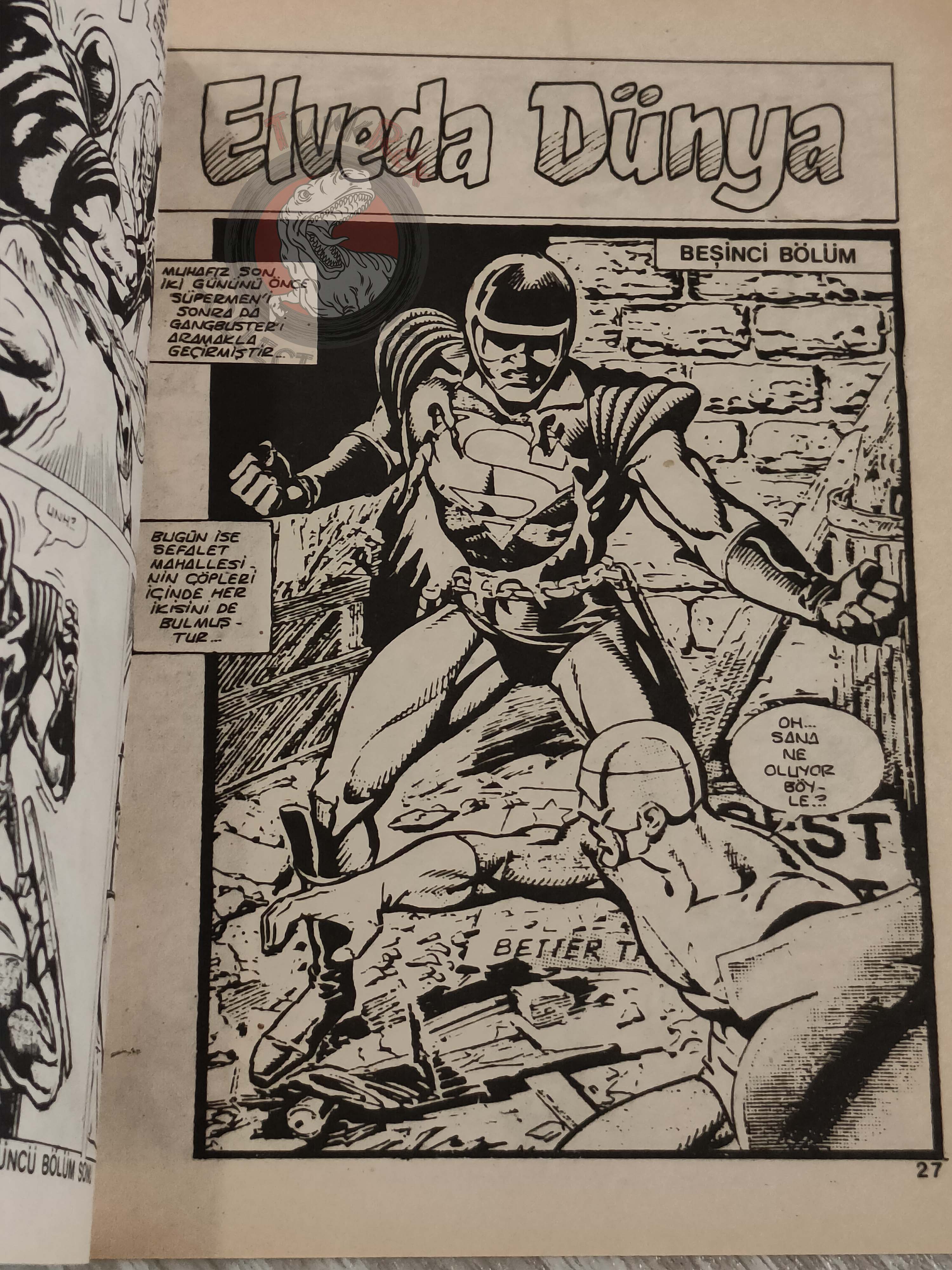 Superman #77 1990 Turkish Comic Turkey #27 #28 Adventures of #450 #451