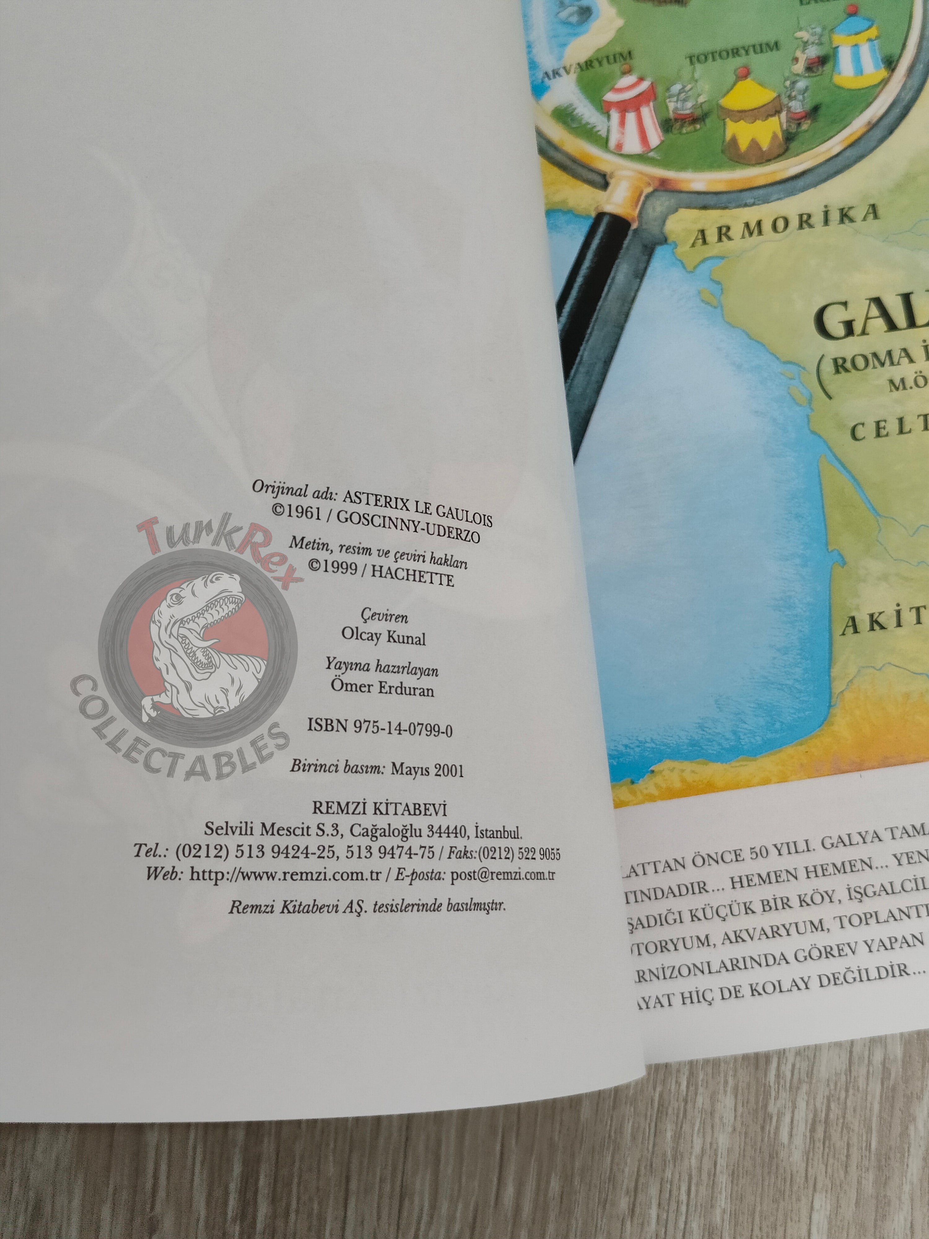 Asterix – Asterix the Gaul 2001 1st Edition Turkish Edition Comic Turkey