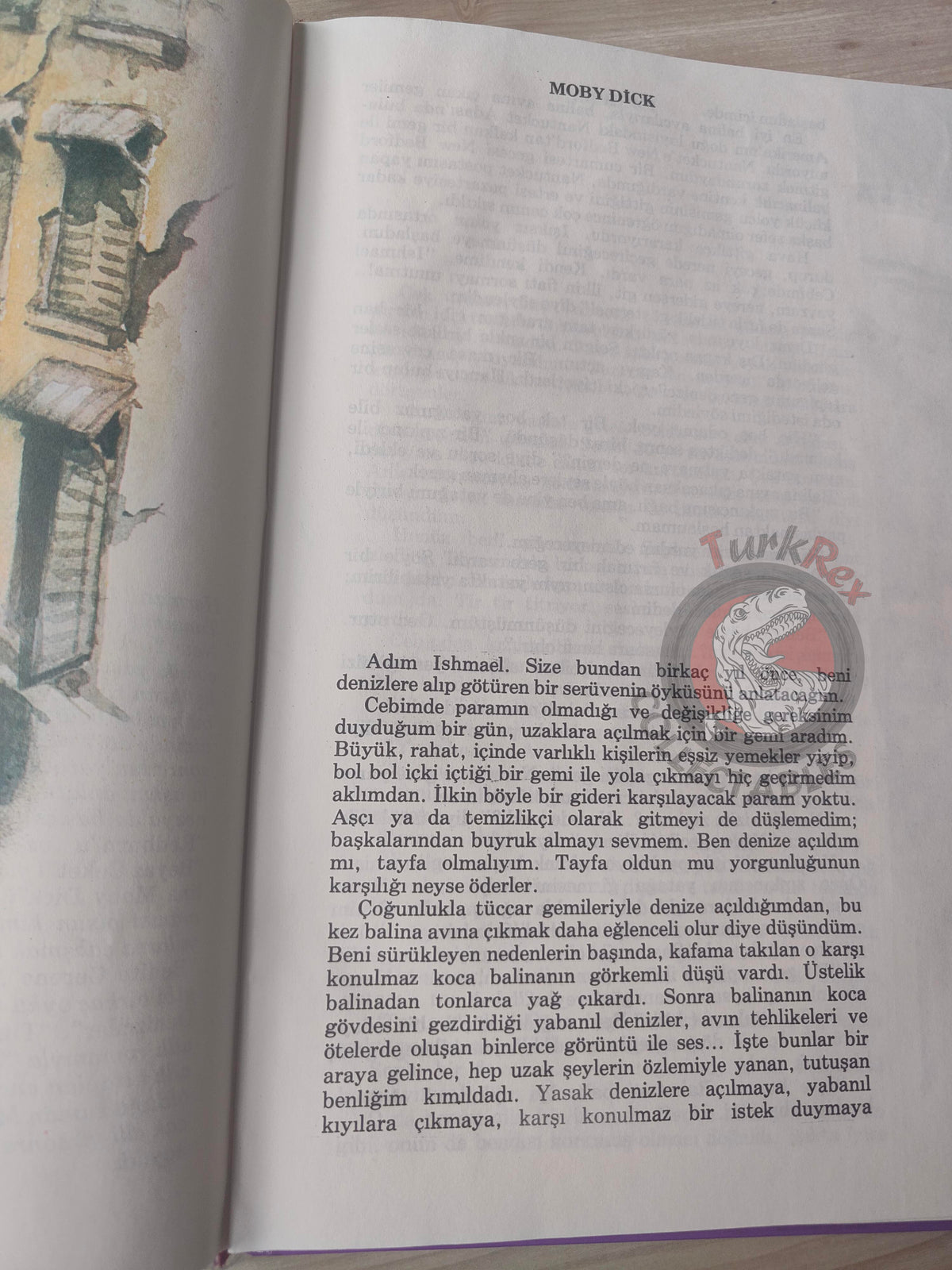 Herman Melville – Moby Dick 1983 HC Turkish Book Turkey Illustrated