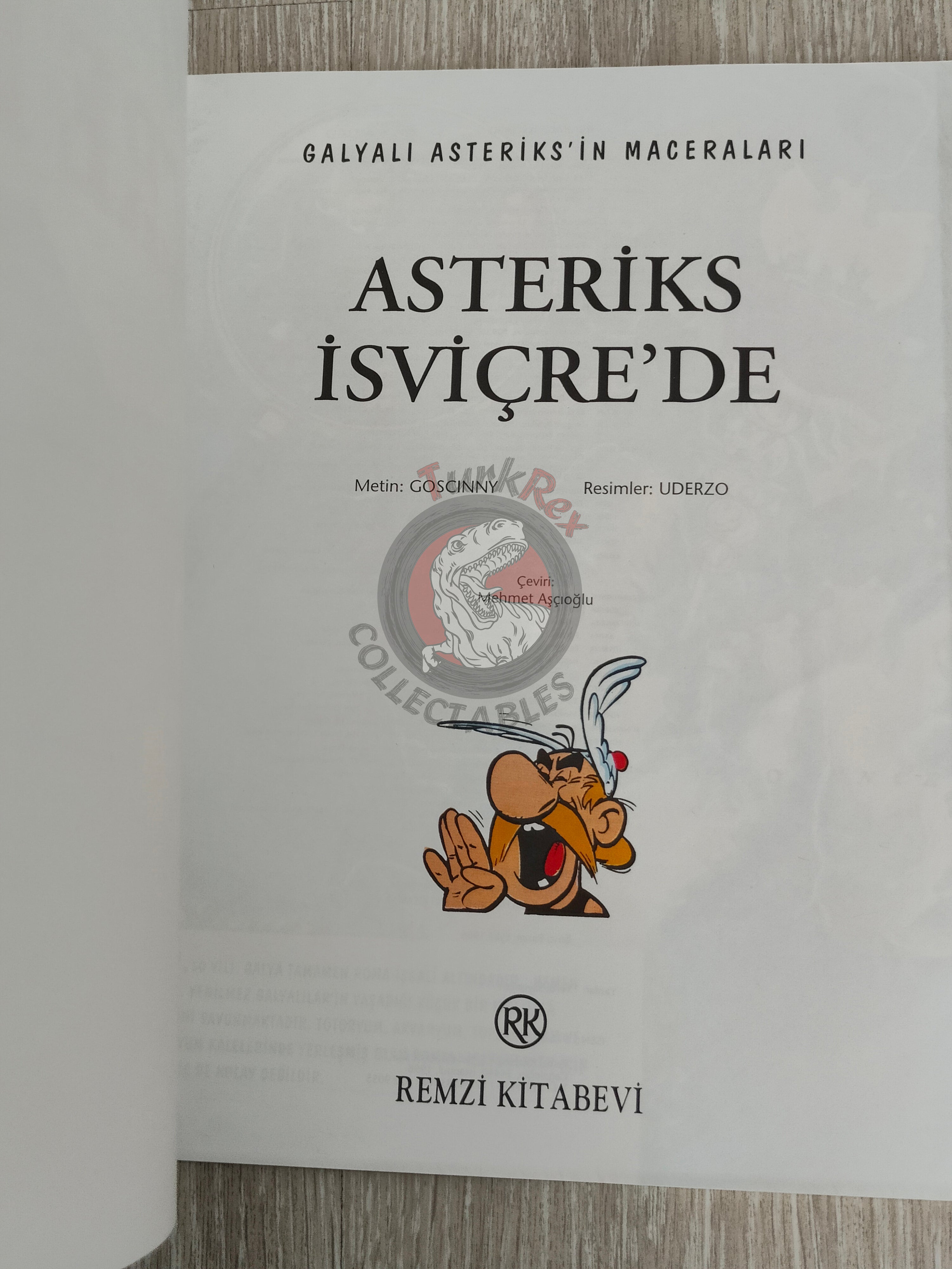 Asterix – Asterix in Switzerland 1996 Turkish Edition Comic Turkey