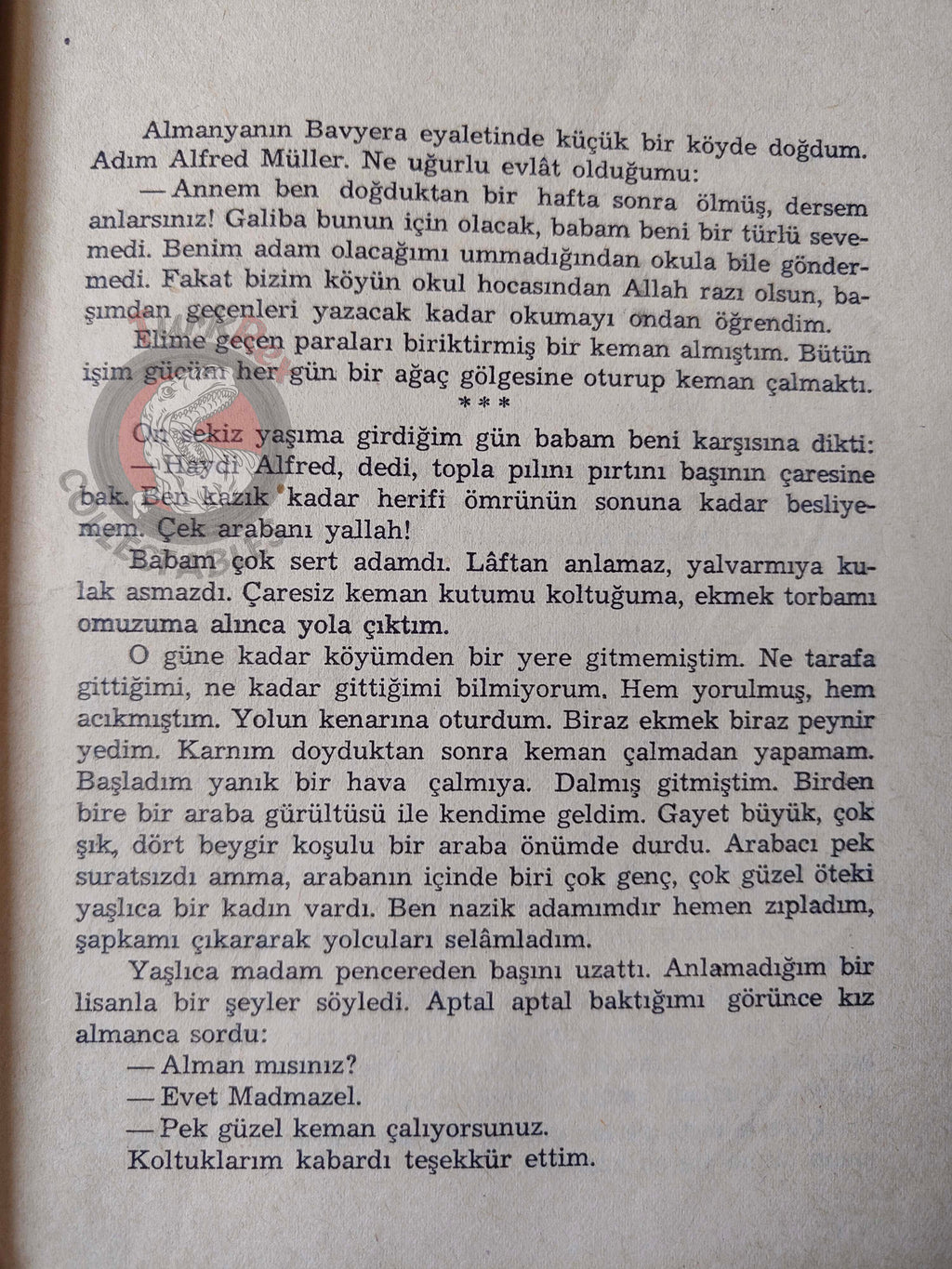 Joseph von Eichendorff – From the Life of a Good-for-Nothing 1953 Turkish Book Turkey