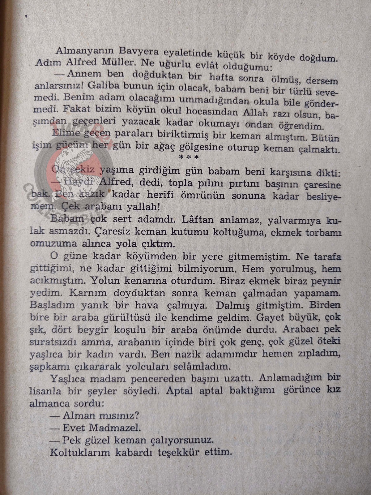 Joseph von Eichendorff – From the Life of a Good-for-Nothing 1953 Turkish Book Turkey