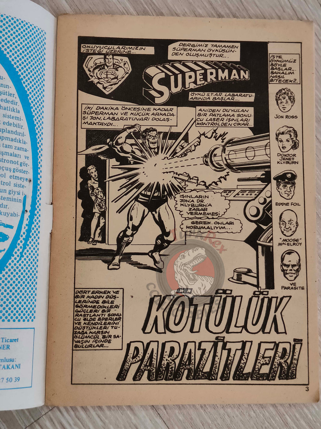 Superman #13 1980 Turkish Comic Turkey #304