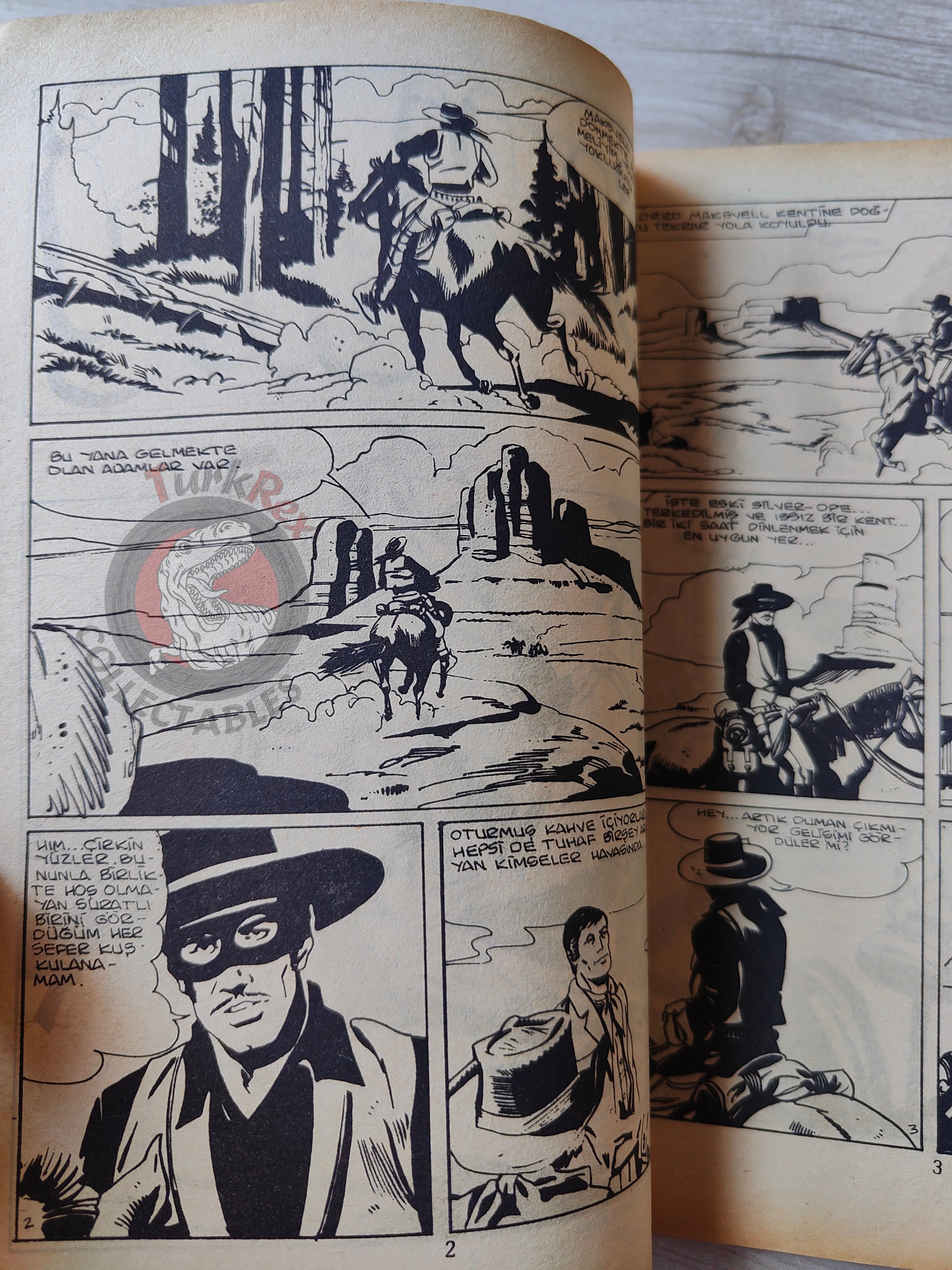 Zorro #8 1980s Turkish Comic Turkey Il Segno di Zorro + Parody