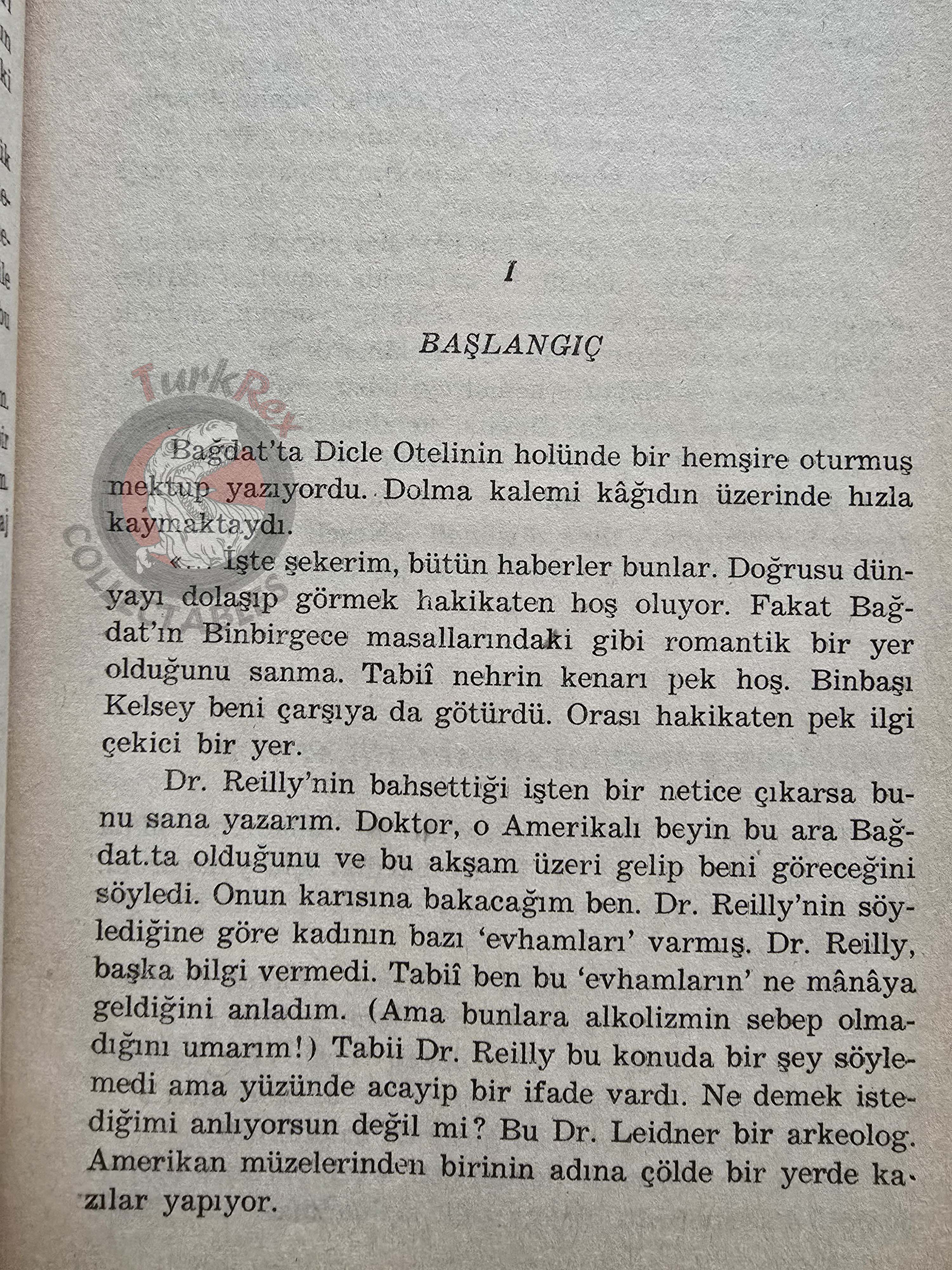Agatha Christie – Murder in Mesopotamia 1970 Turkish Book Turkey