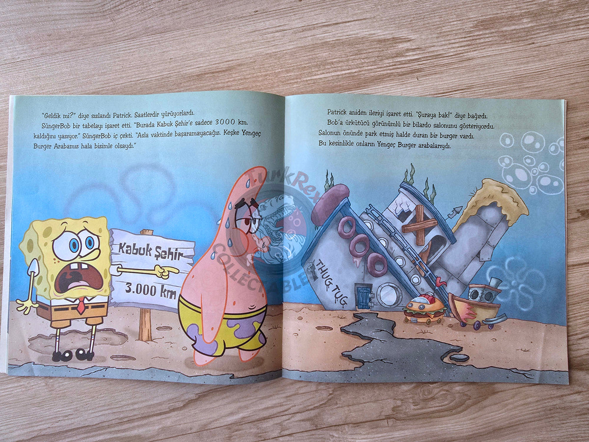 Sponge Bob Squarepants: Bubble Blowers, Beware!  Turkish Book Turkey Illustrated