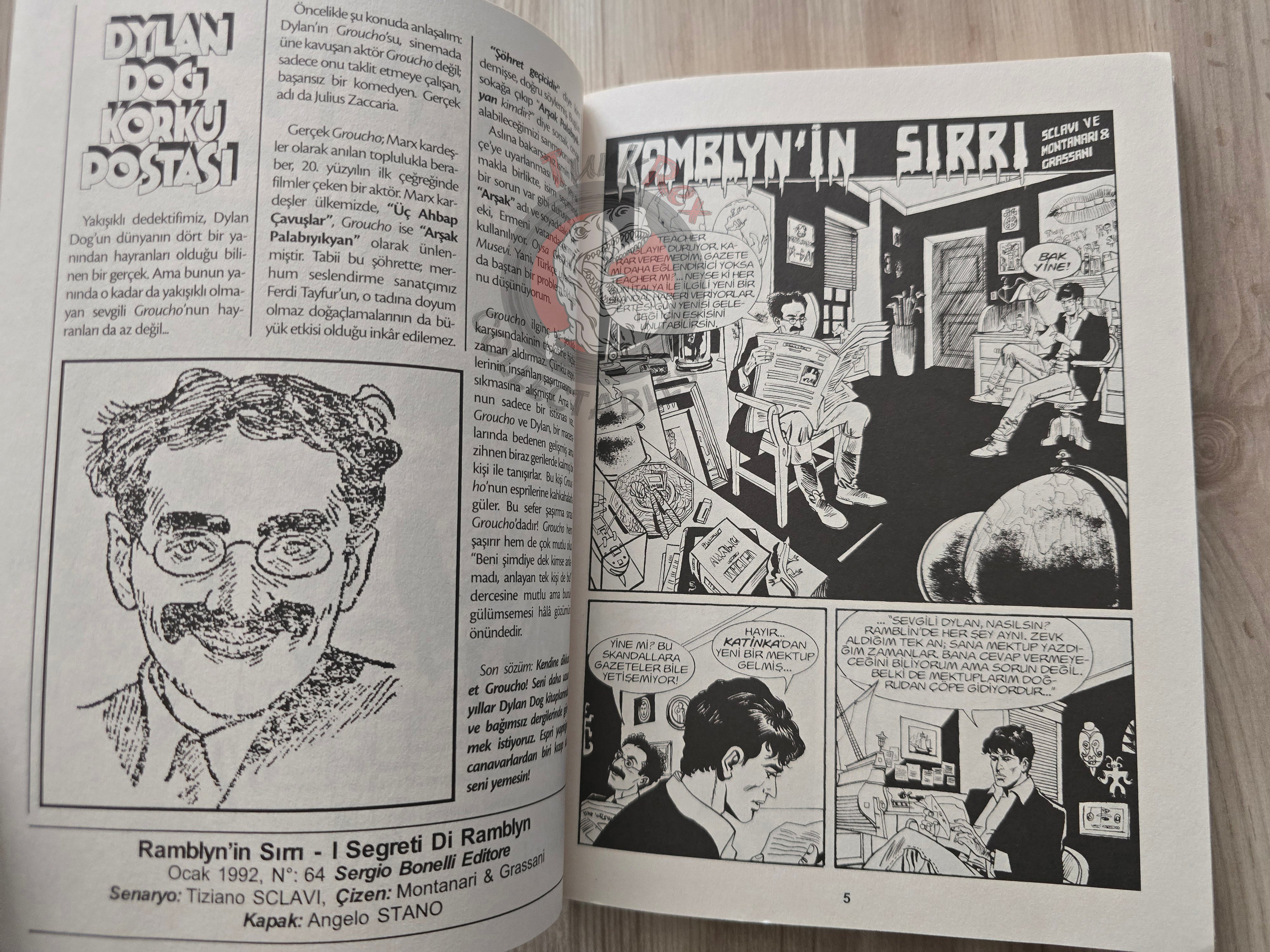 Dylan Dog #24 2010 Turkish Comic Turkey I segreti di Ramblyn #64 #65
