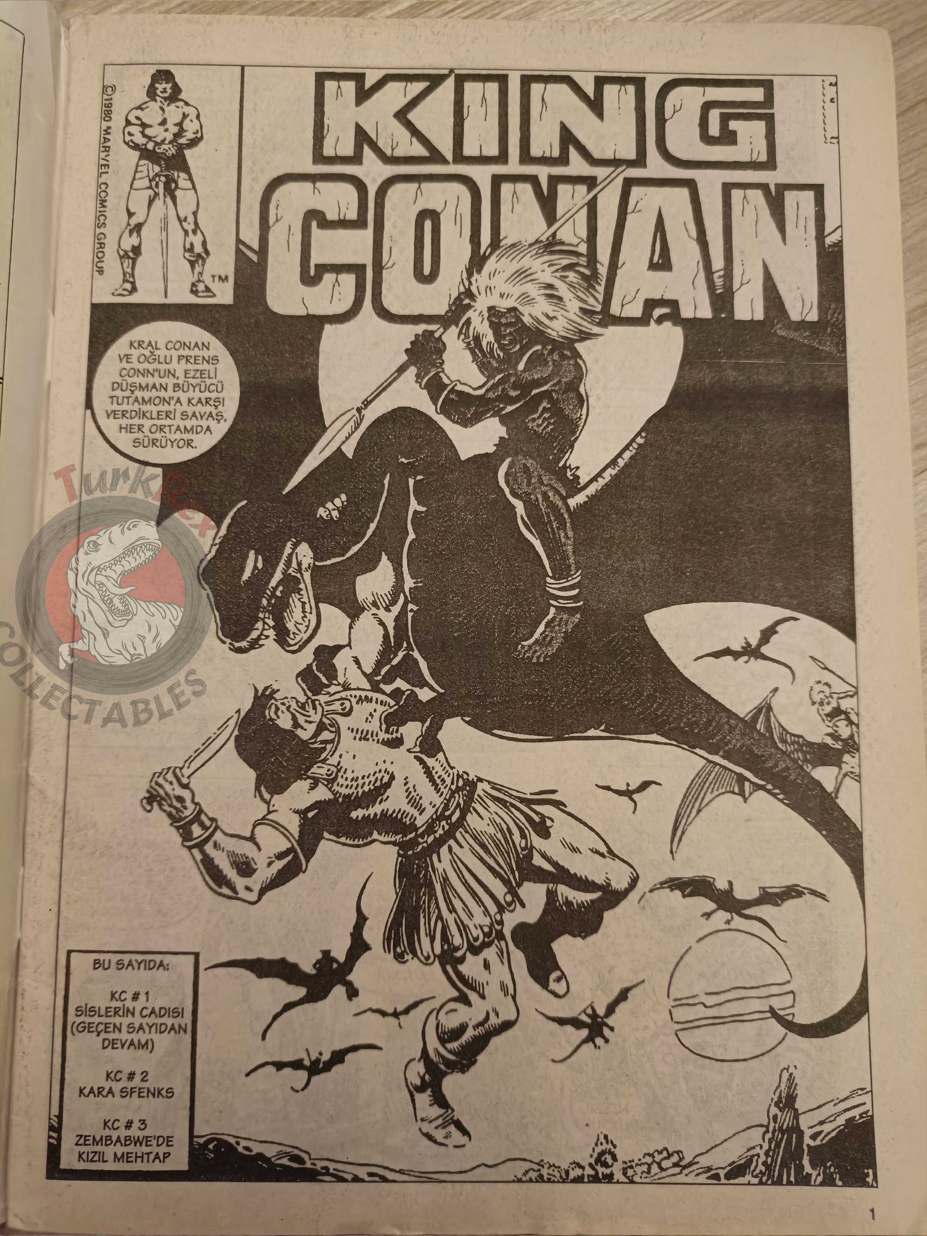 Kral Conan #17 King Conan #1 #2 #3 Turkish Comic Turkey SSOC #50