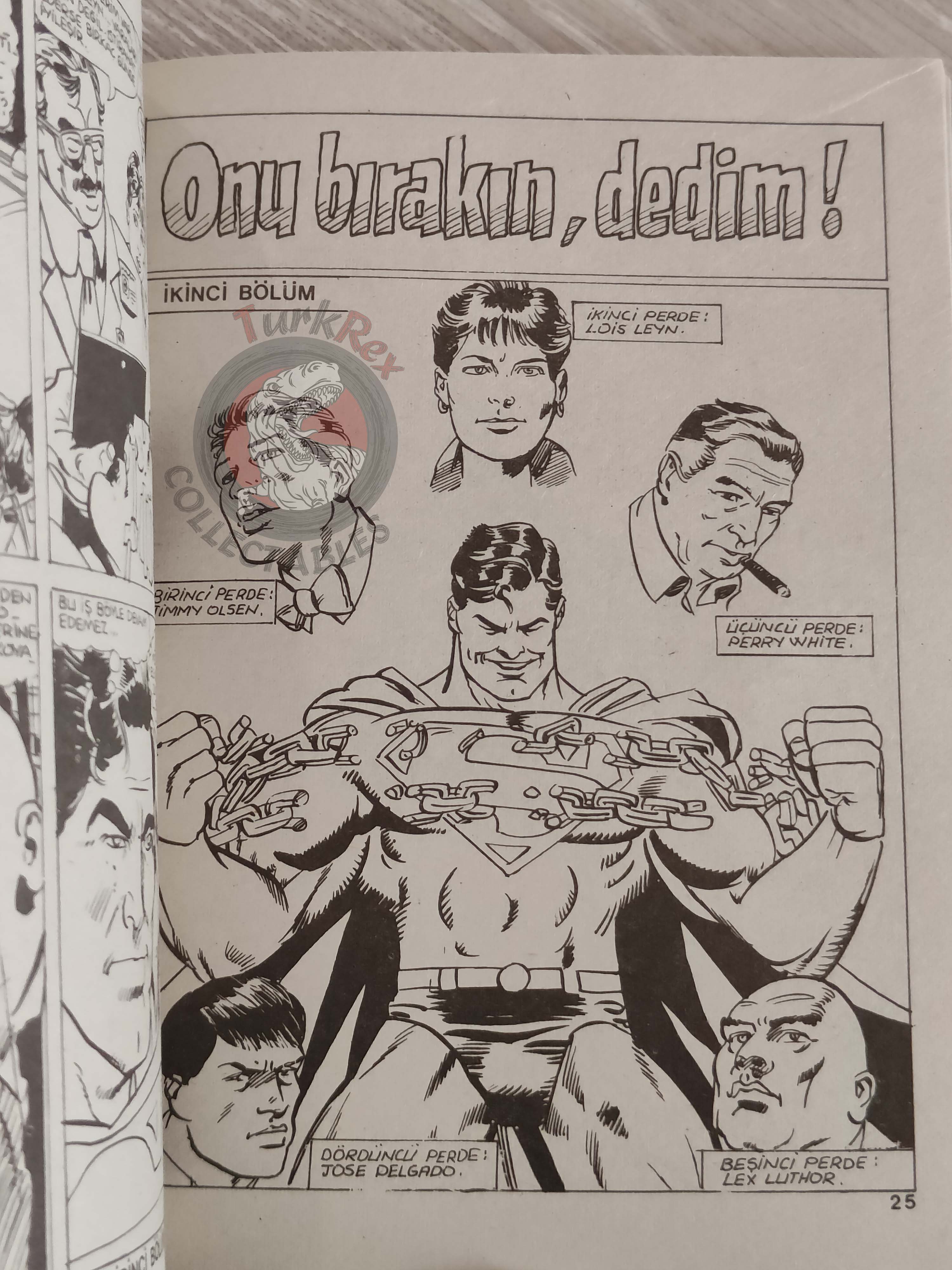 Superman #70 1989 Turkish Comic Turkey Adventures of #432-#434 DC Comics Presents #48
