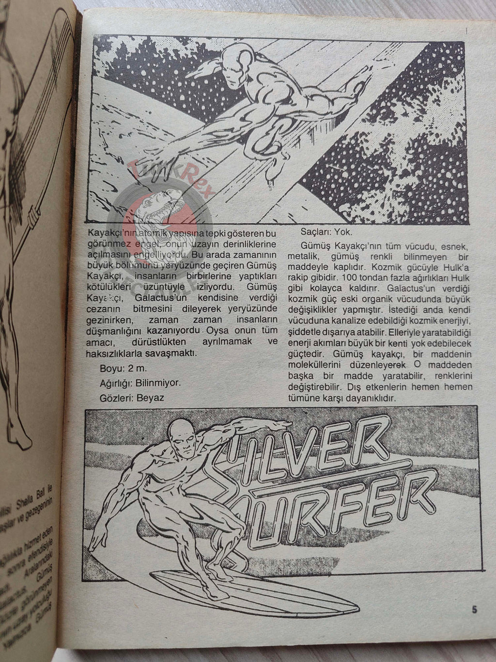 Silver Surfer Vol #1 1988 Turkish Comic Turkey #1 #2 #3 Vol. 2 #36 Epic Illustrated #1