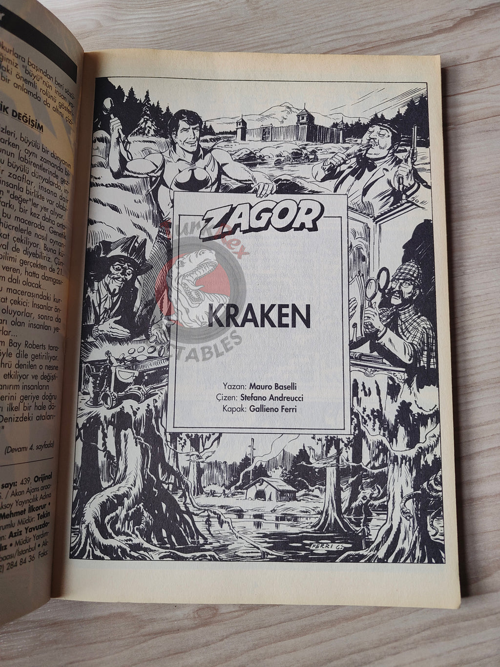 Zagor #2 1999 Kraken Turkish Comic Turkey