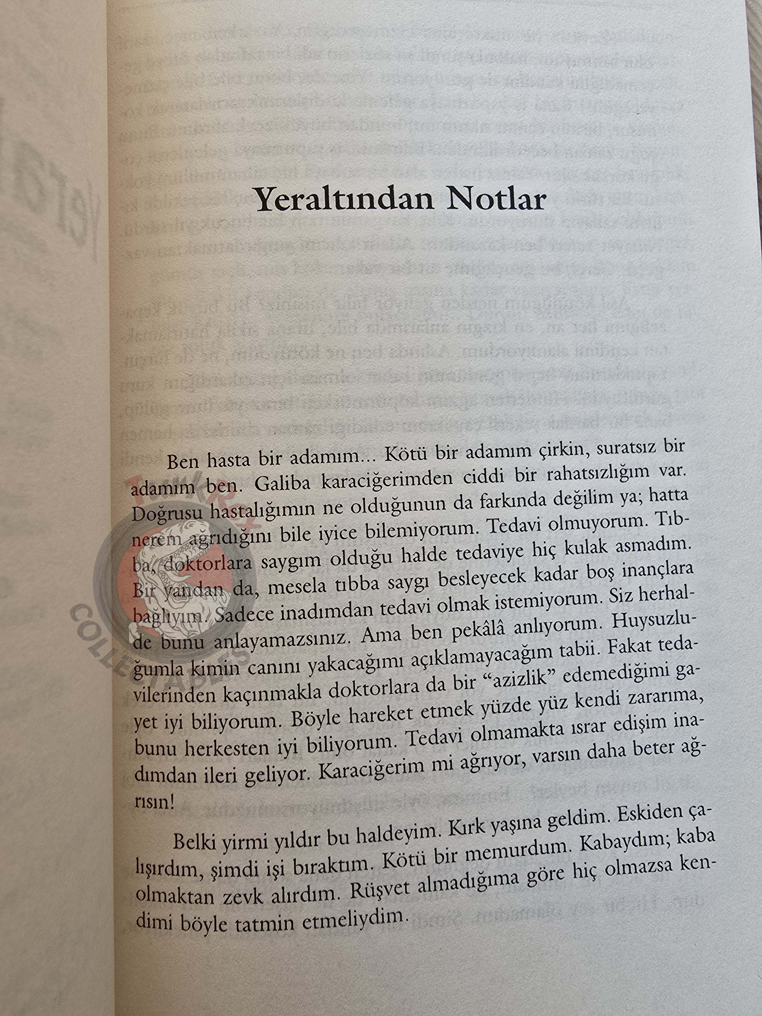 Fyodor Dostoyevsky – Notes from Underground 2003 Turkish Book Turkey