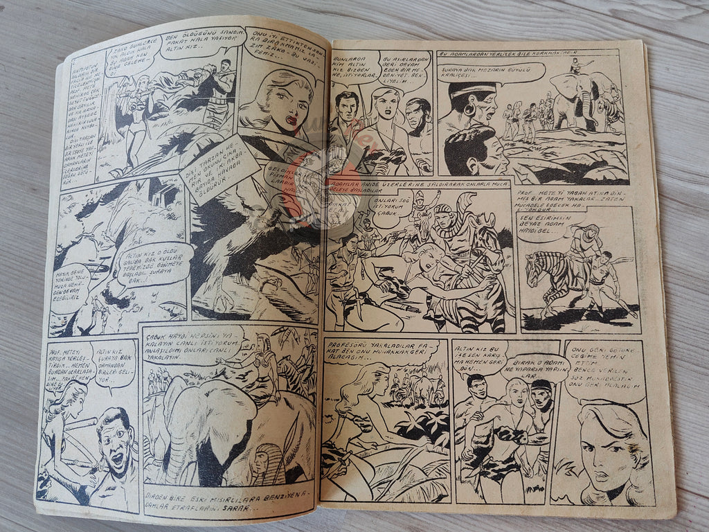 1001 Özel #148 1955 Tarzan - Brick Bradford Turkish Comic Mag Turkey