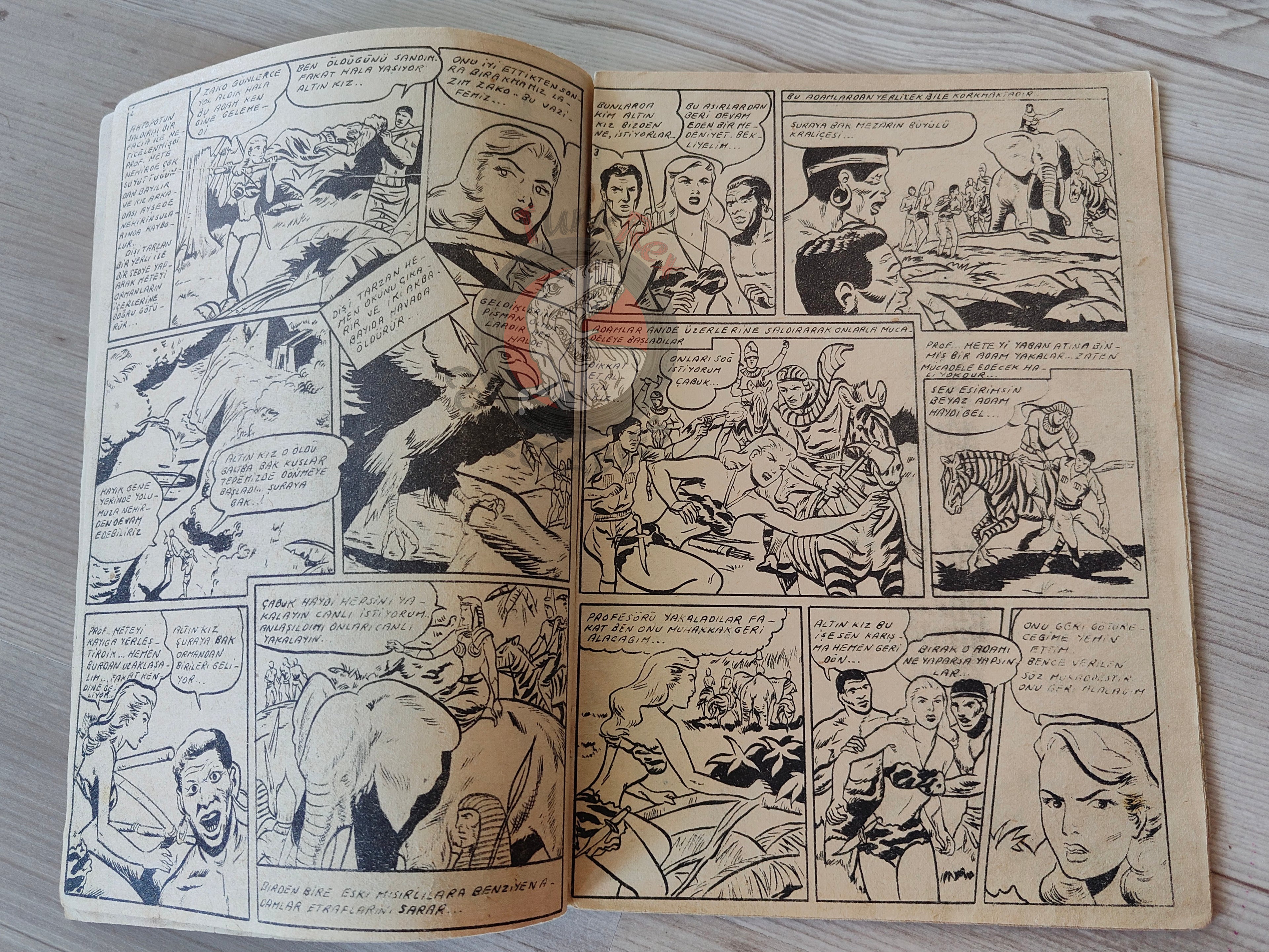 1001 Özel #148 1955 Tarzan - Brick Bradford Turkish Comic Mag Turkey