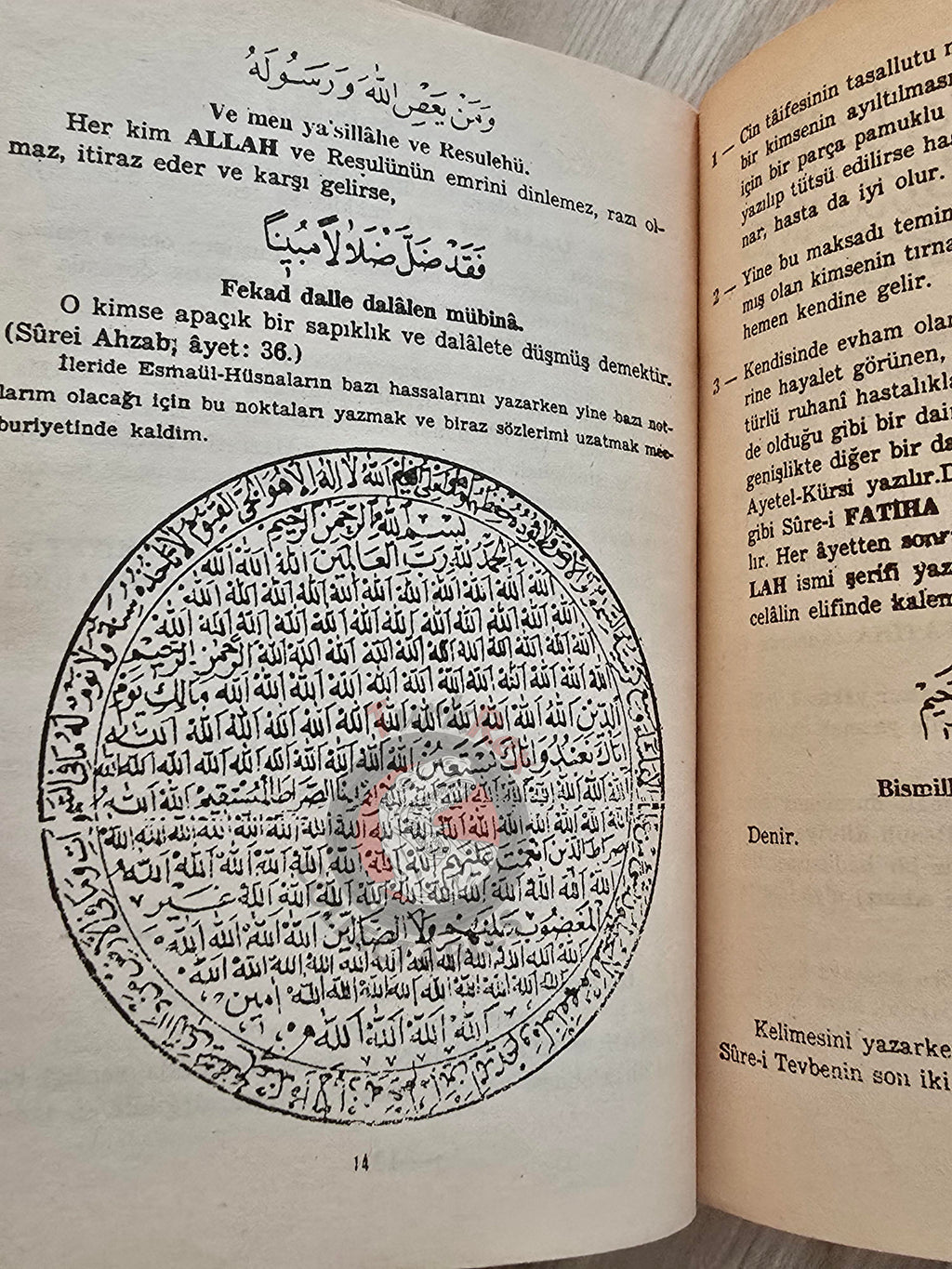 Hidden Sciences Vol 3 Islamic Occult Havass Vefq Spells Charm Turkish Book Islam Talisman