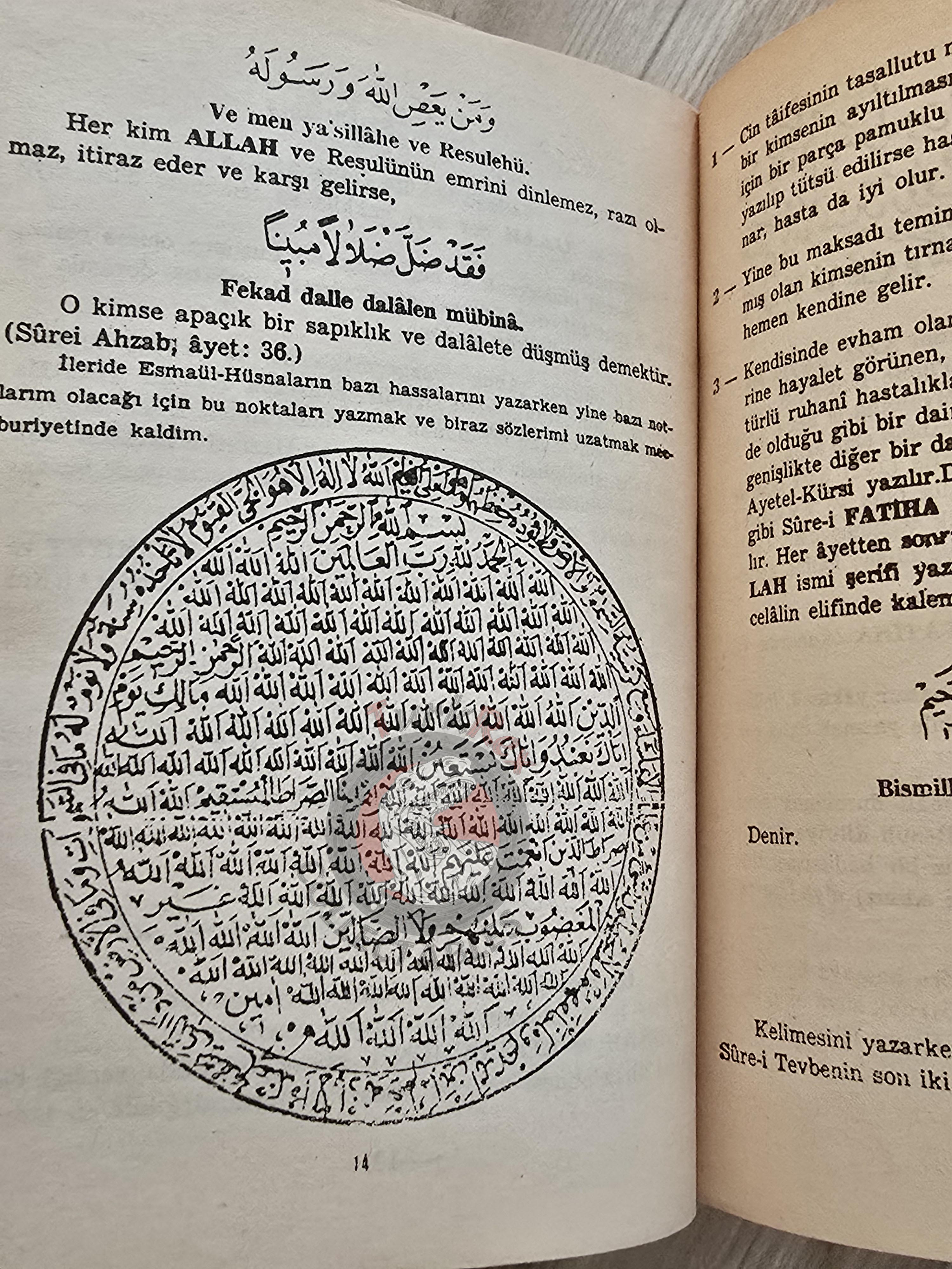 Hidden Sciences Vol 3 Islamic Occult Havass Vefq Spells Charm Turkish Book Islam Talisman