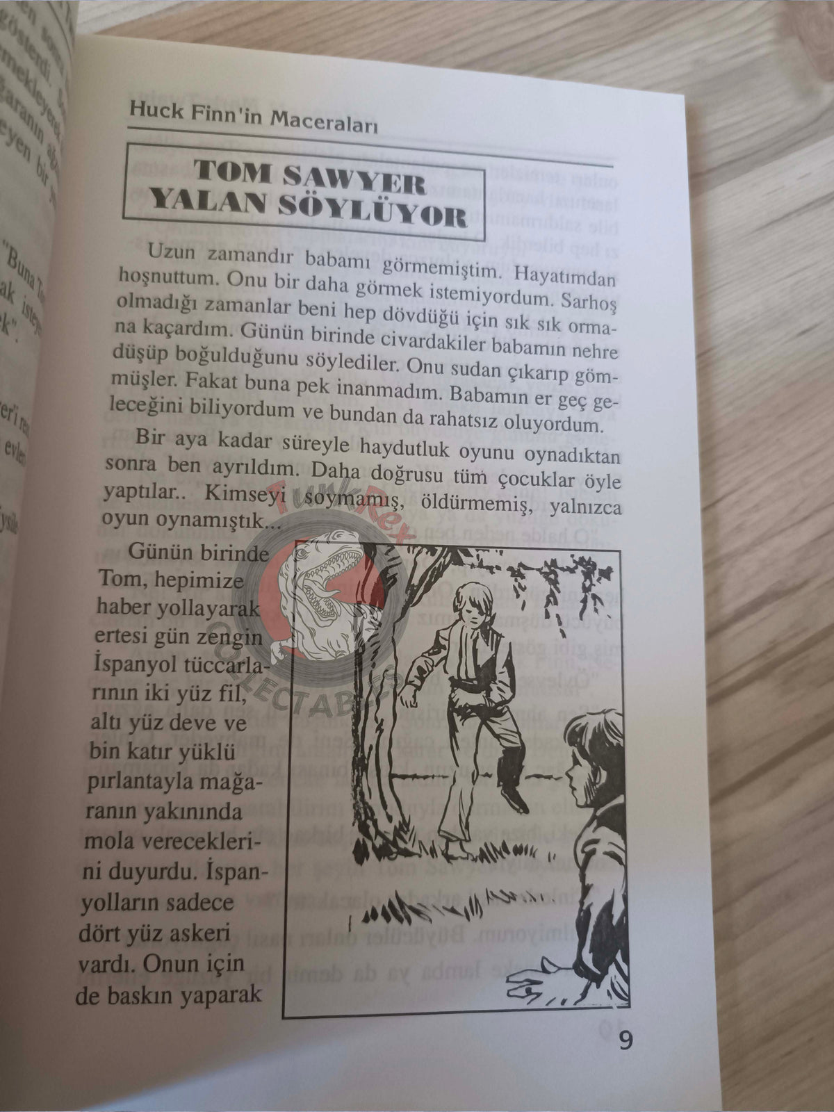 Mark Twain – Adventures of Huckleberry Finn 1994 Turkish Book Turkey Illustrated
