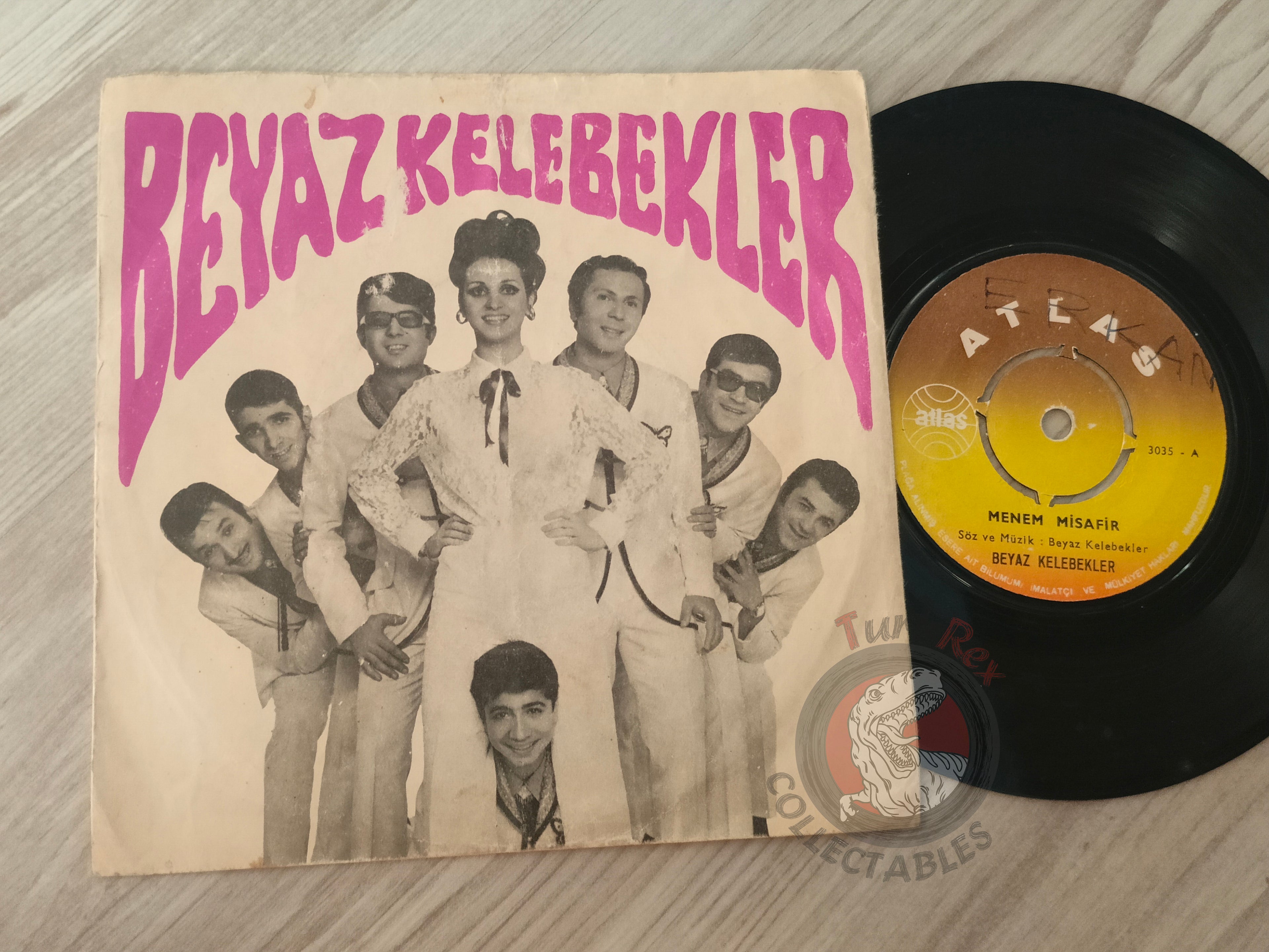 Beyaz Kelebekler – Menem Misafir 7" Turkish Pressing Vinyl Turkey Edition