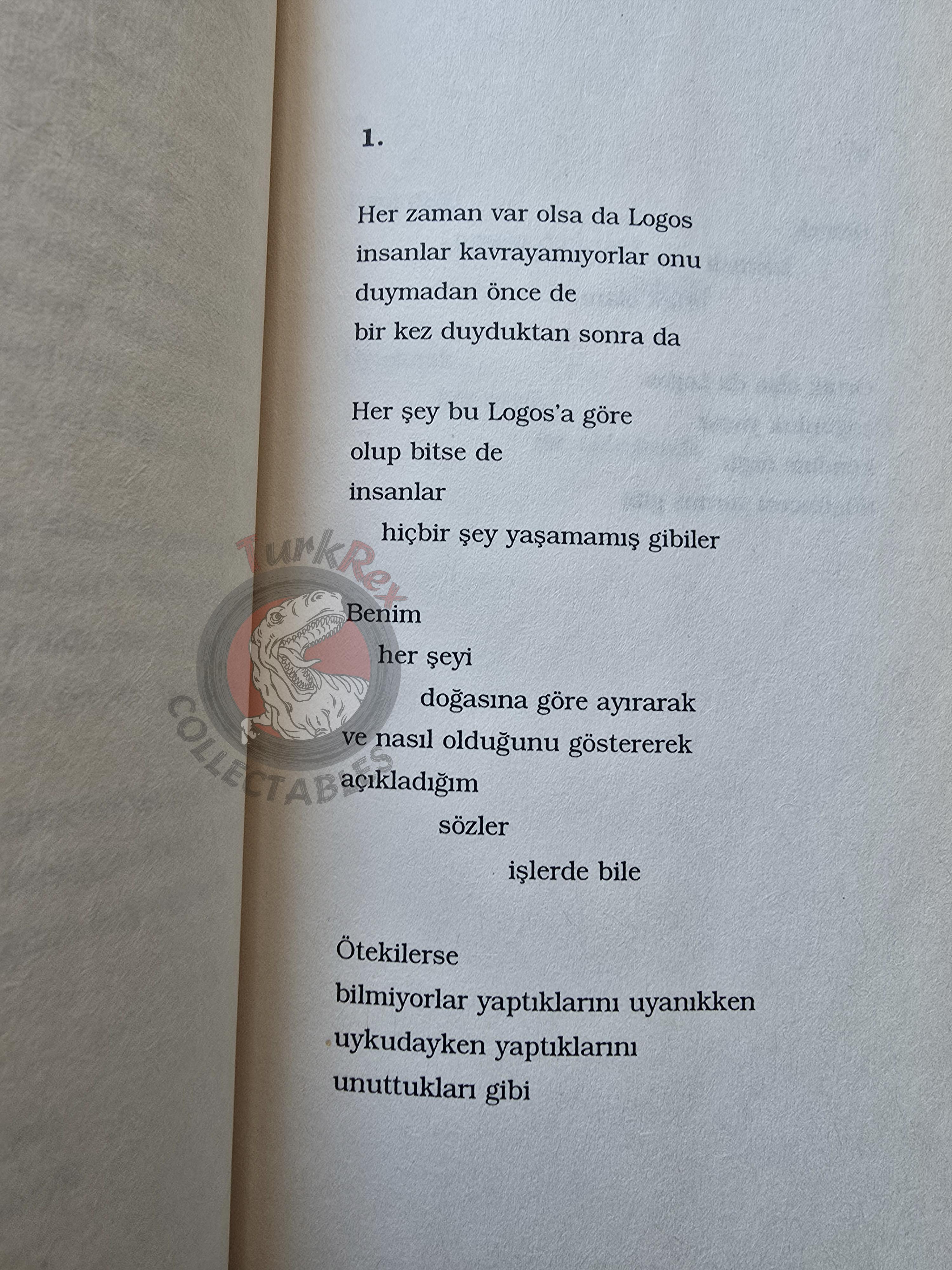 Heraclitus – Fragments 2004 Turkish Book Turkey