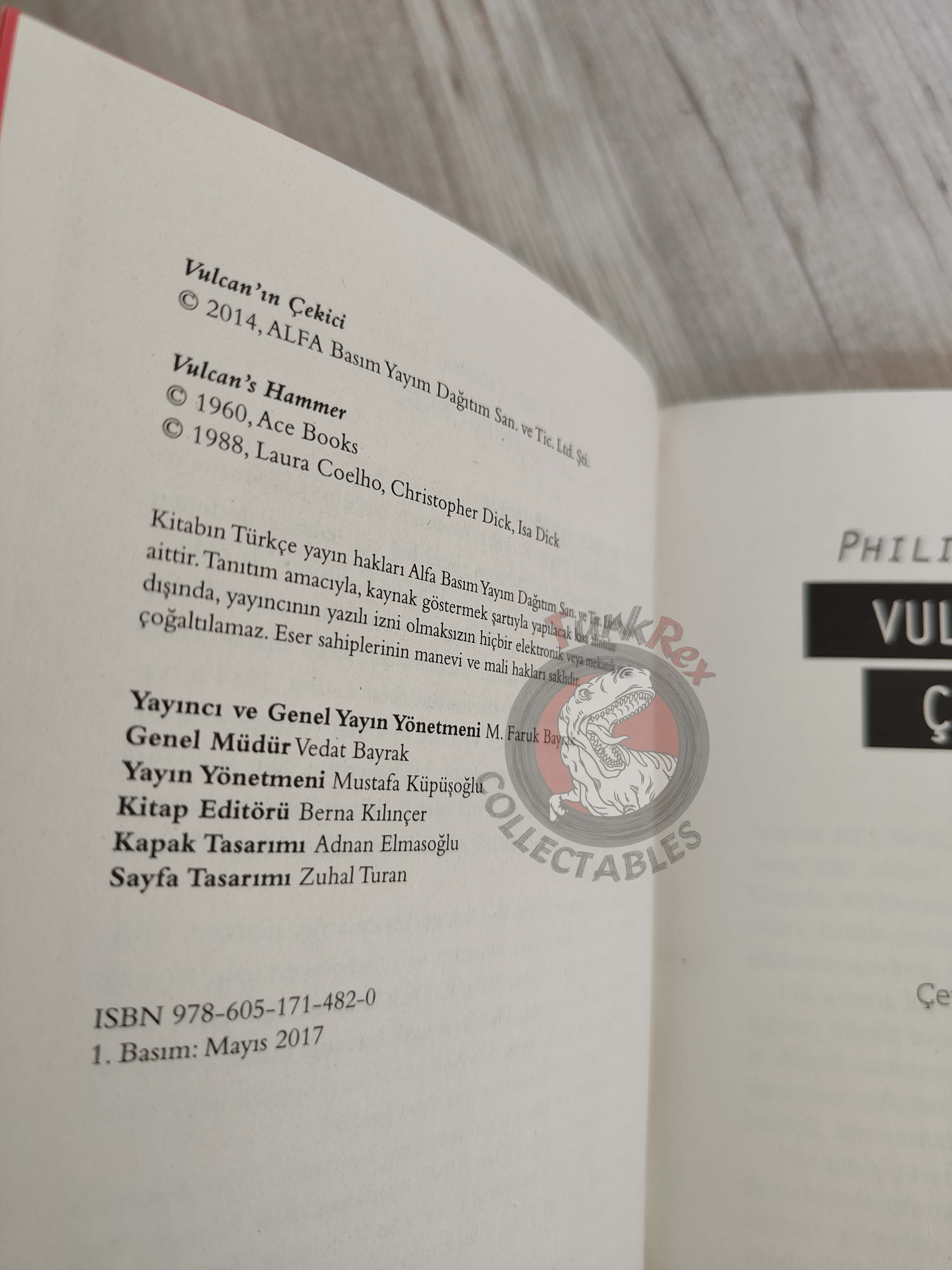 Philip K. Dick – Vulcan’s Hammer 2017 Turkish Book Turkey