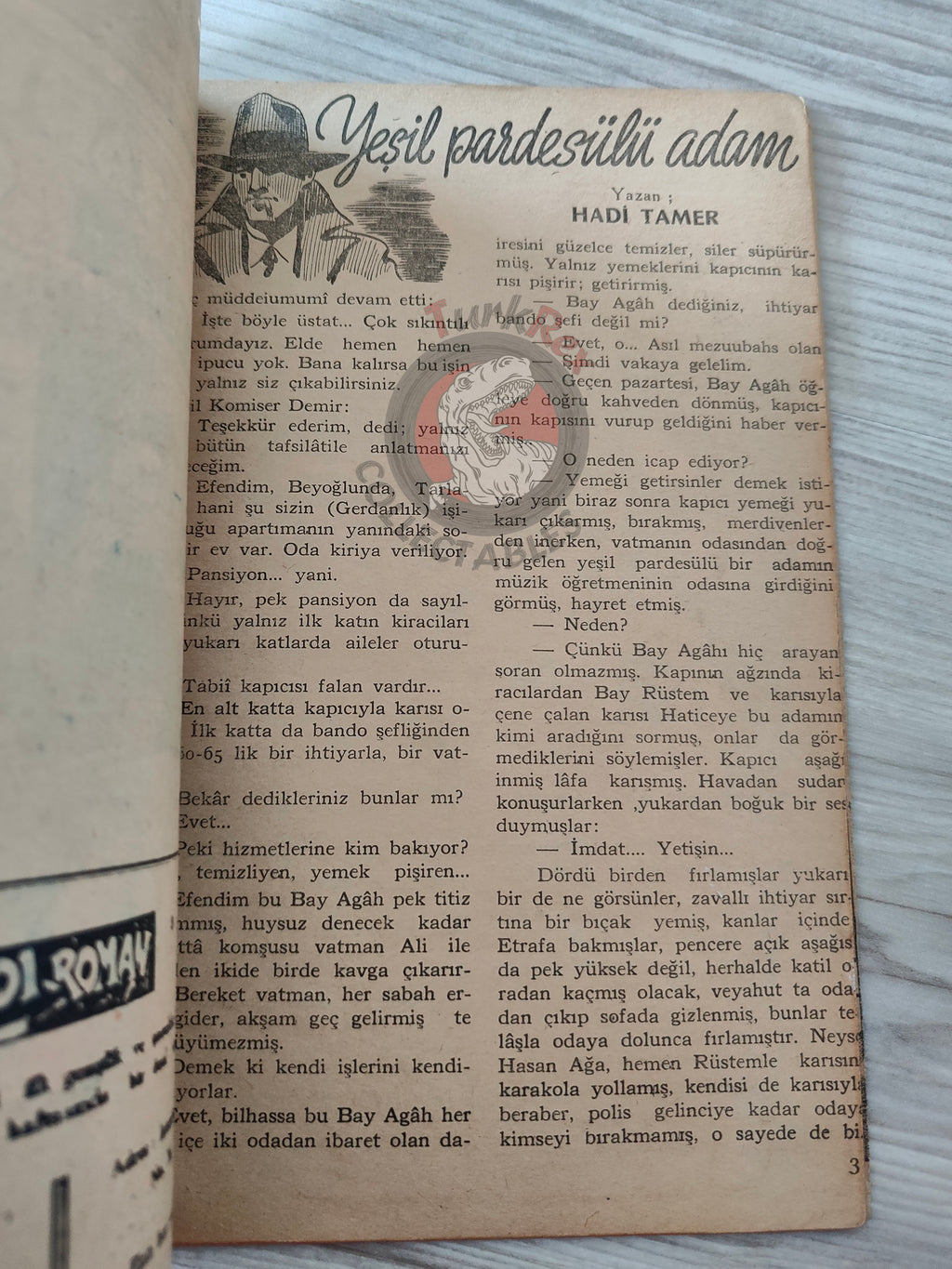 1001 Roman 1943 Radio Patrol Charles Schmidt Turkish Comic Mag Turkey