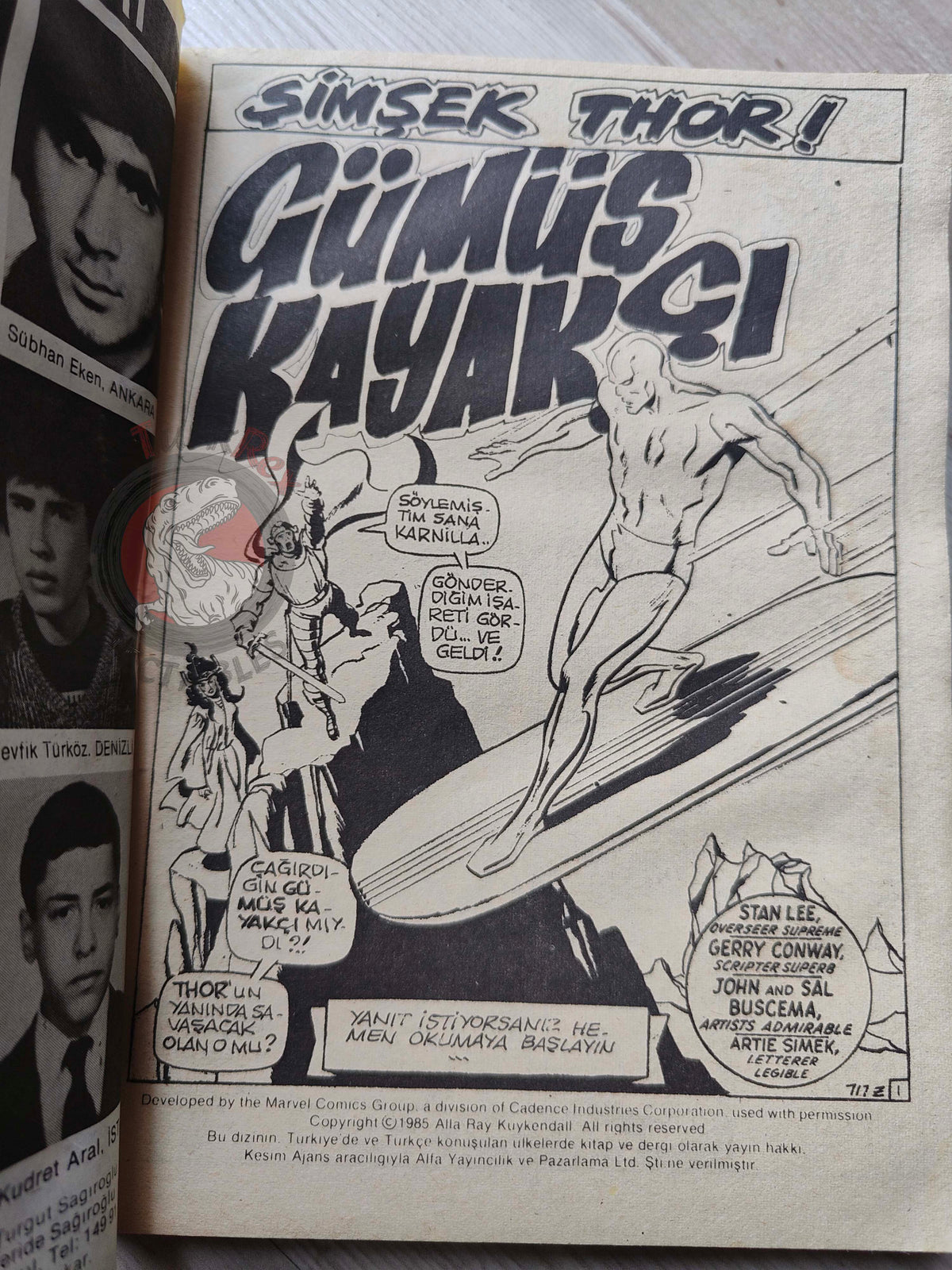 Thor #4 1985 Turkish Comic Turkey The Mighty Thor #193–196 Silver Surfer