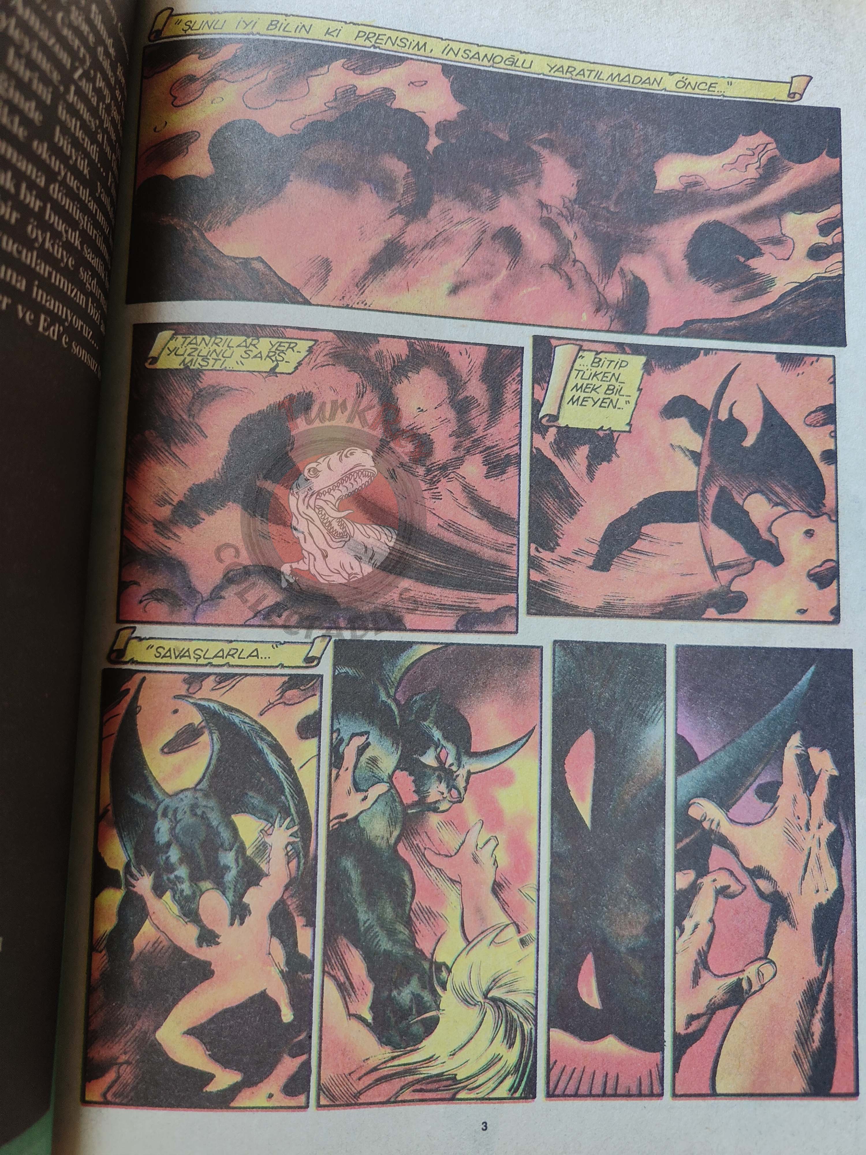 Conan Horn of Azoth 1990 Marvel Grafik #3 Turkish Comic Turkey