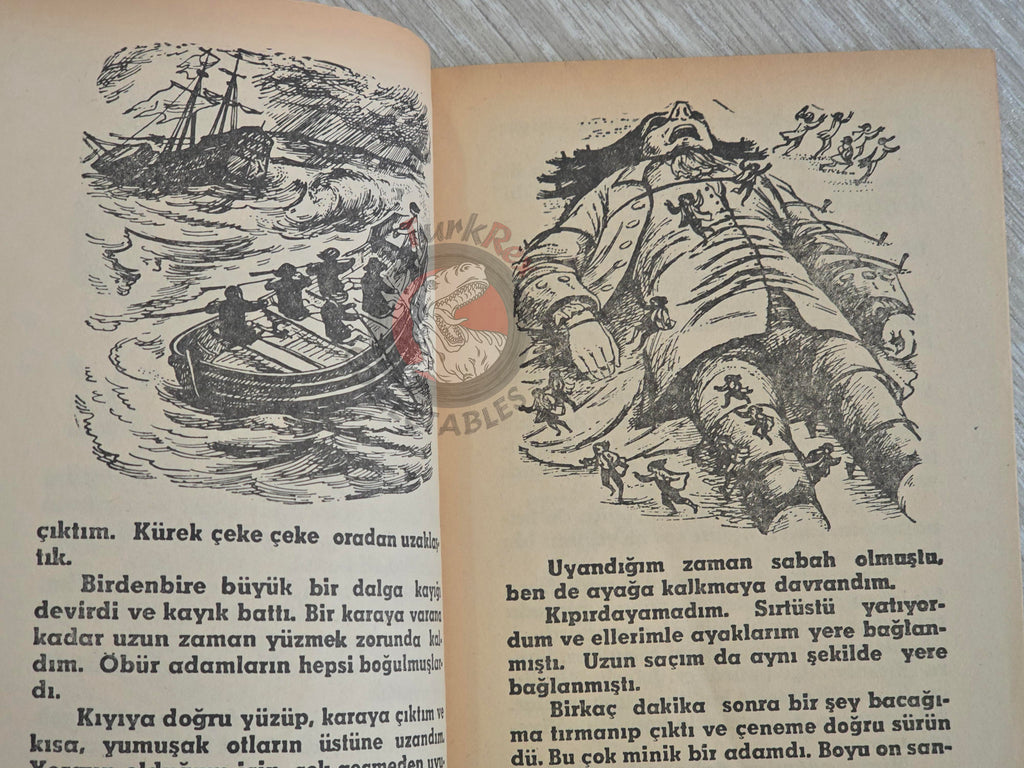 Jonathan Swift – Gulliver's Travels 1977 Turkish Book Turkey Illustrated