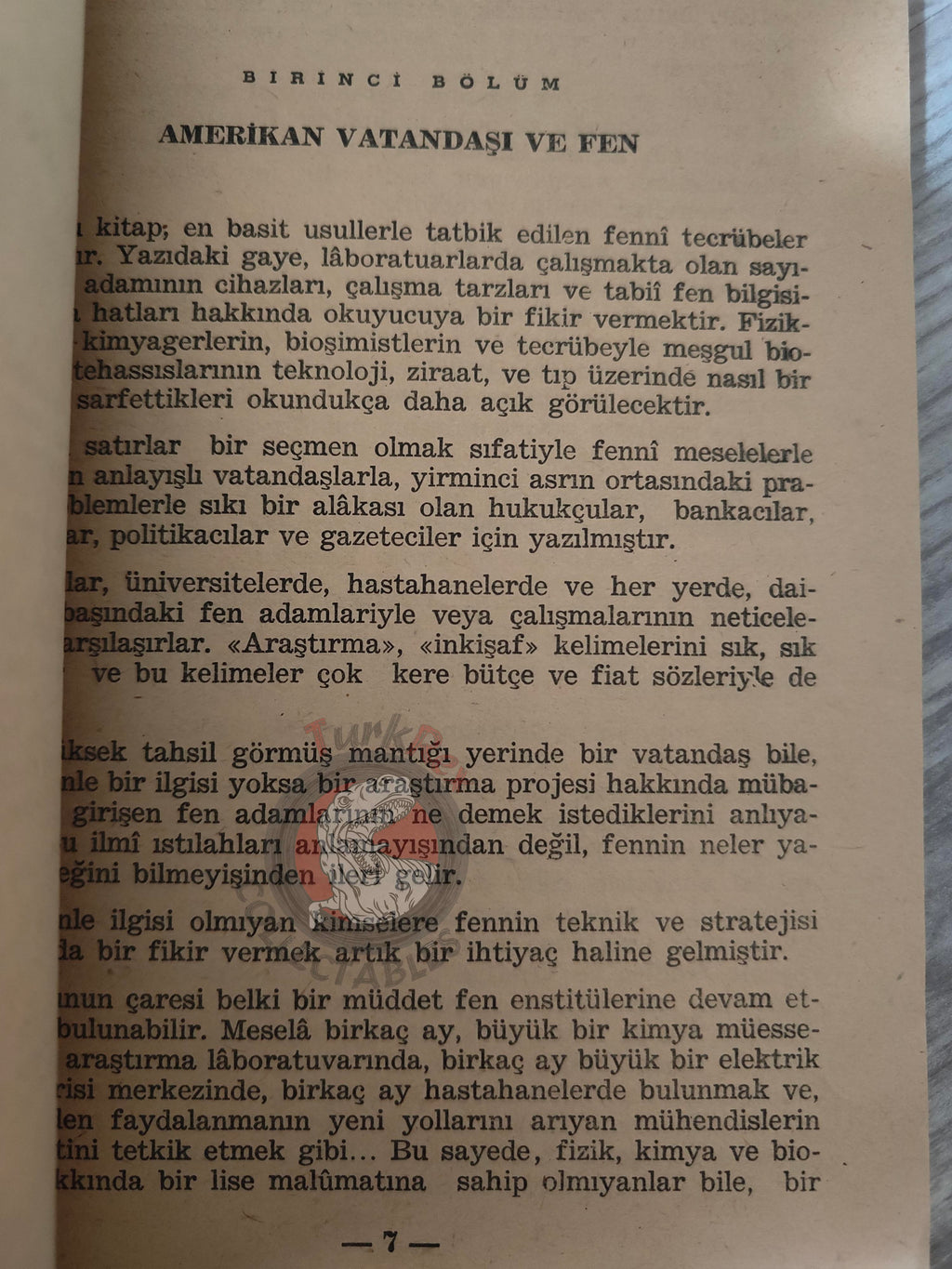 James B. Conant – Science And Common Sense 1951 1st Turkish Book Turkey