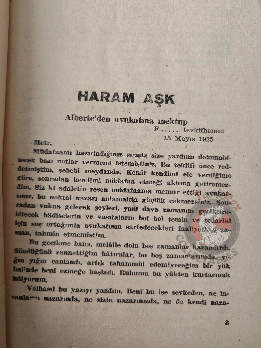 Pierre Benoit – Alberte 1954 1st Turkish Book Turkey
