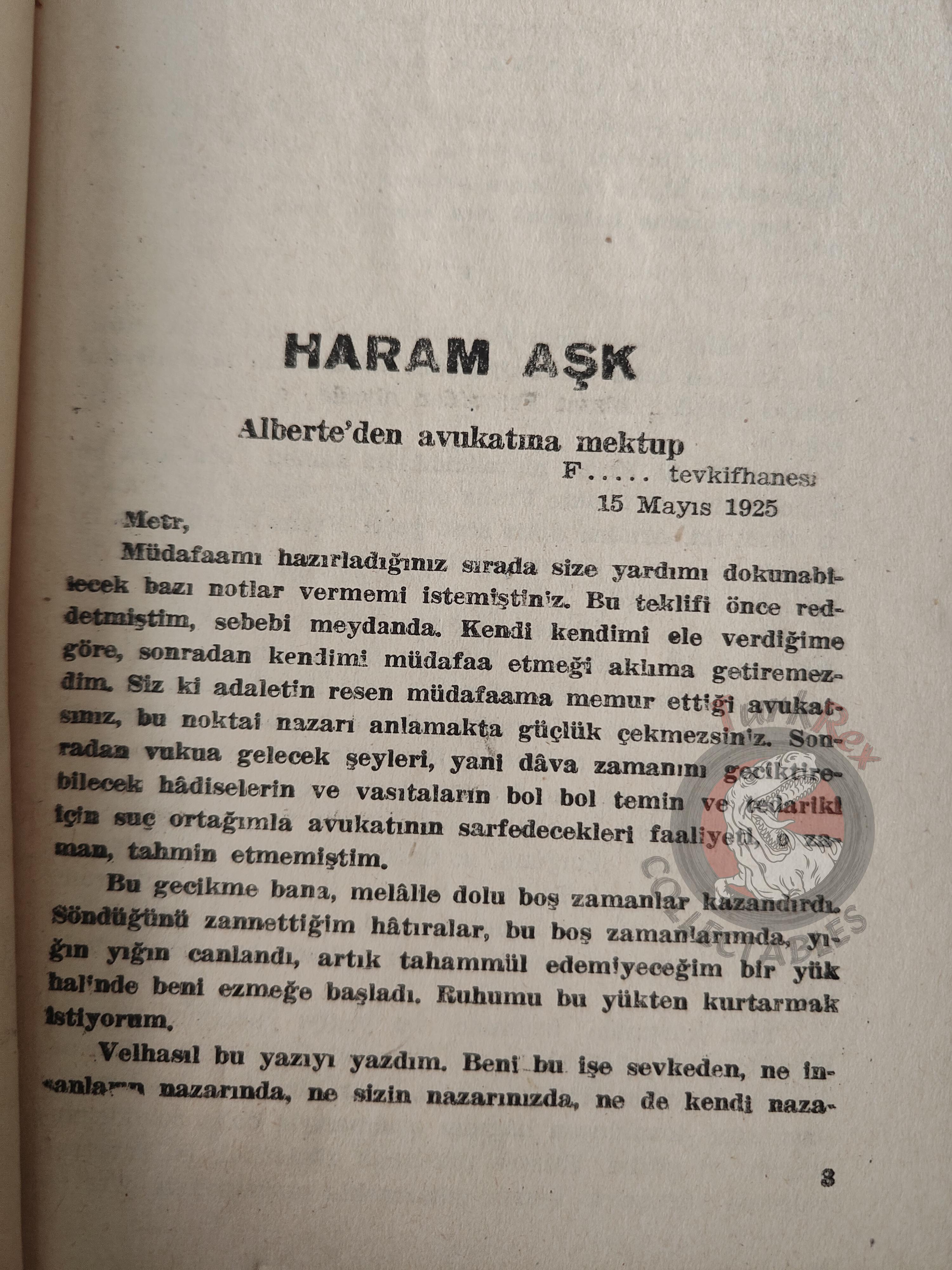 Pierre Benoit – Alberte 1954 1st Turkish Book Turkey