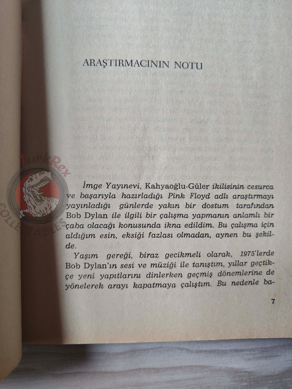Bob Dylan Biography Book 1985 1st by Turkish Writer Book Turkey
