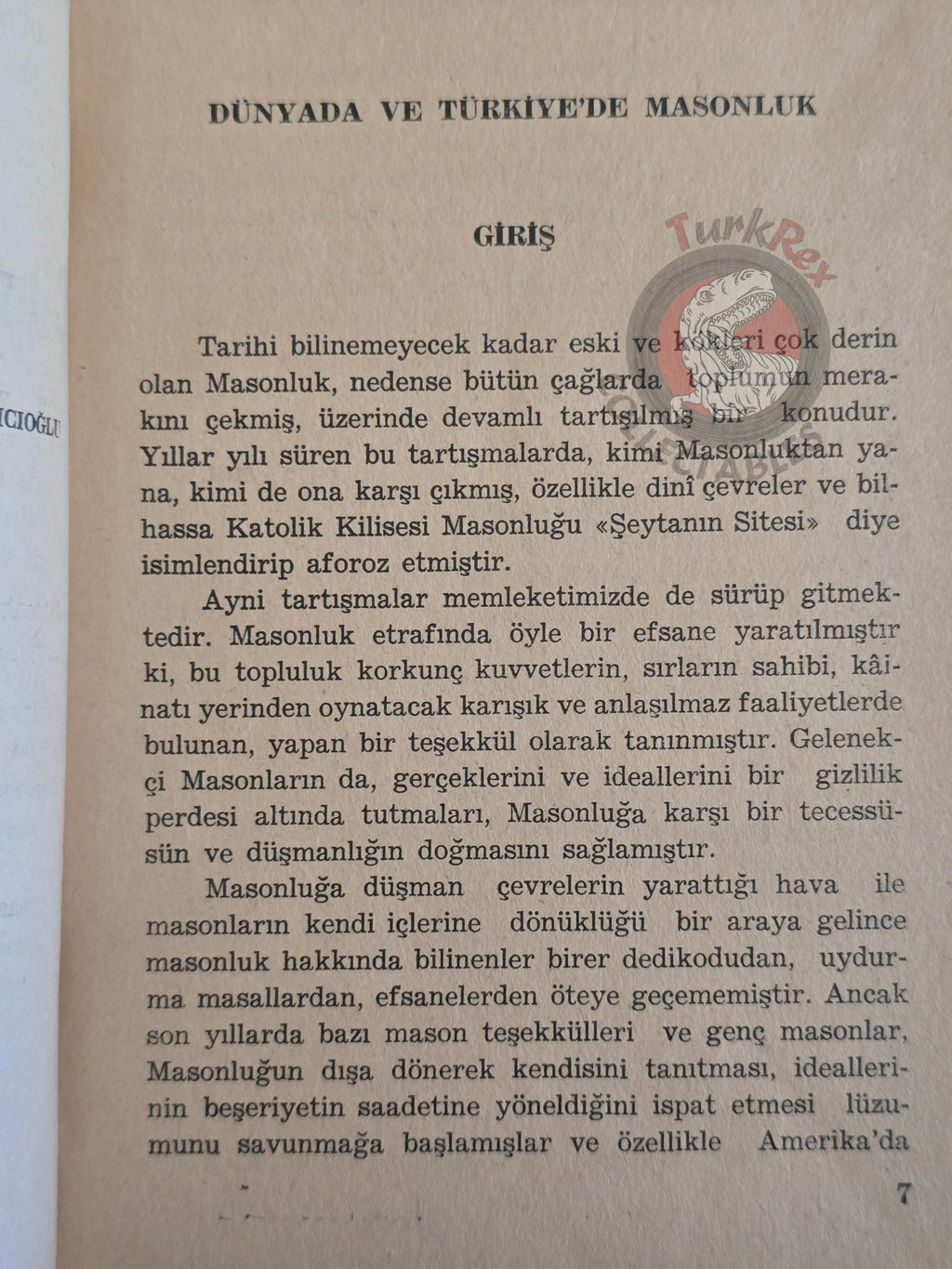 Freemasonry in the World and in Turkey 1965 Turkish Book Masonic Masons Illustrated