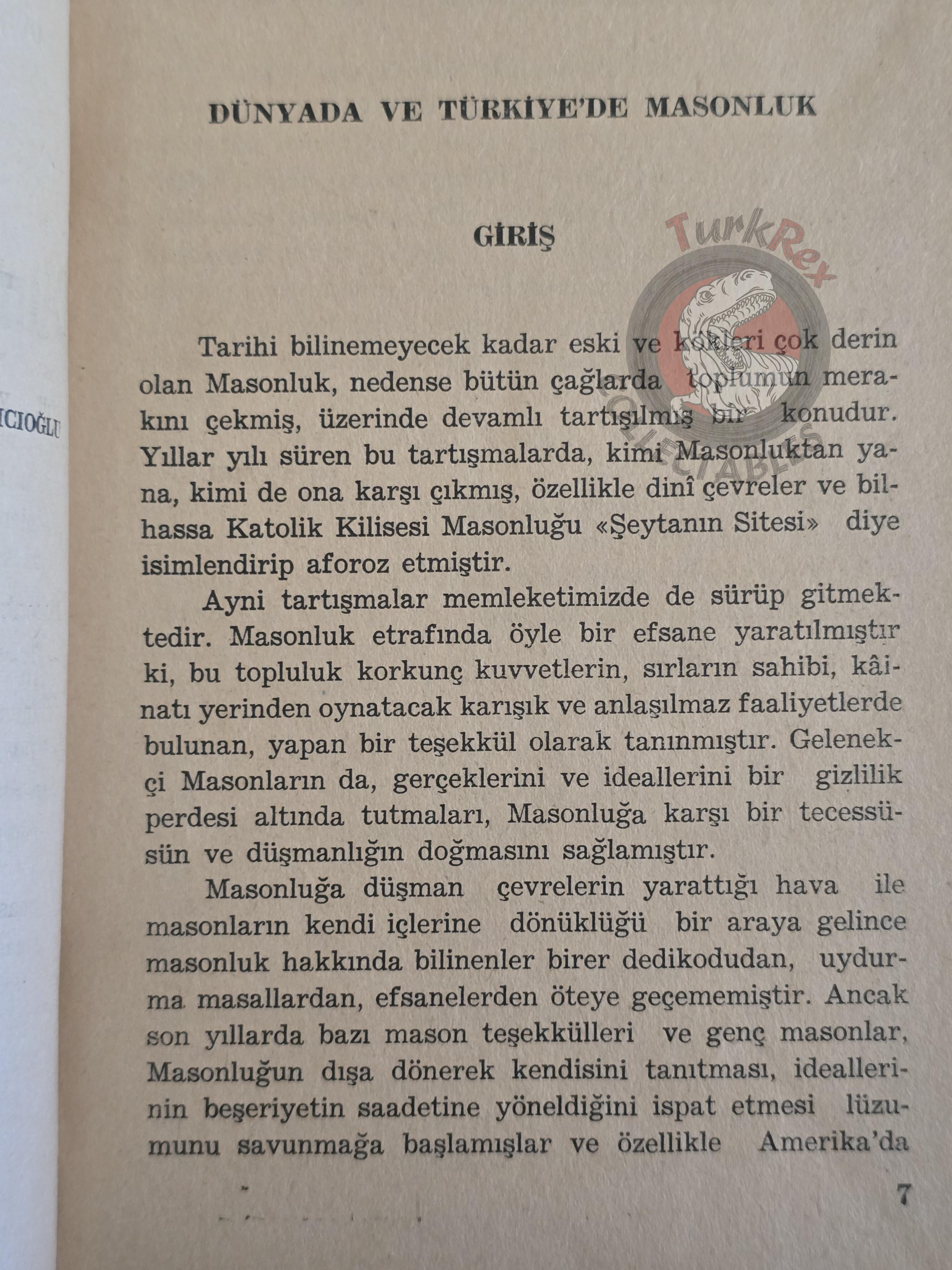 Freemasonry in the World and in Turkey 1965 Turkish Book Masonic Masons Illustrated