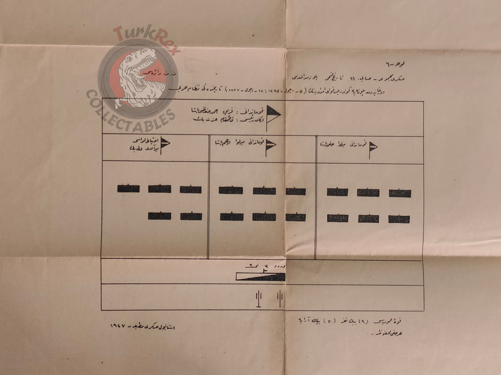 Ottoman Military Training Sheet Siege of Plevna Russo-Turkish War Military Press 1927