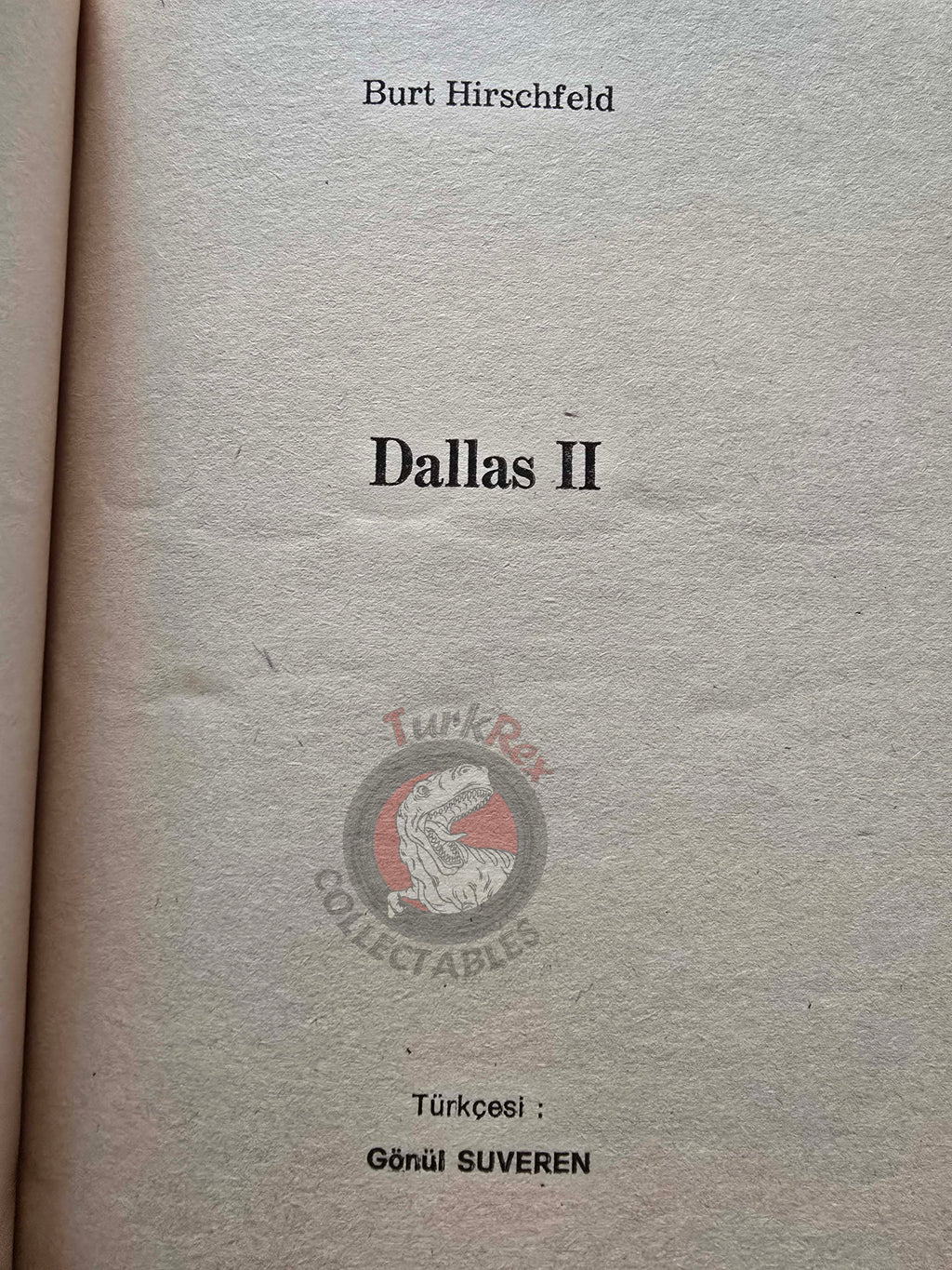 Burt Hirschfeld  – Dallas 2 1980 1st Turkish Book Turkey Tv Series