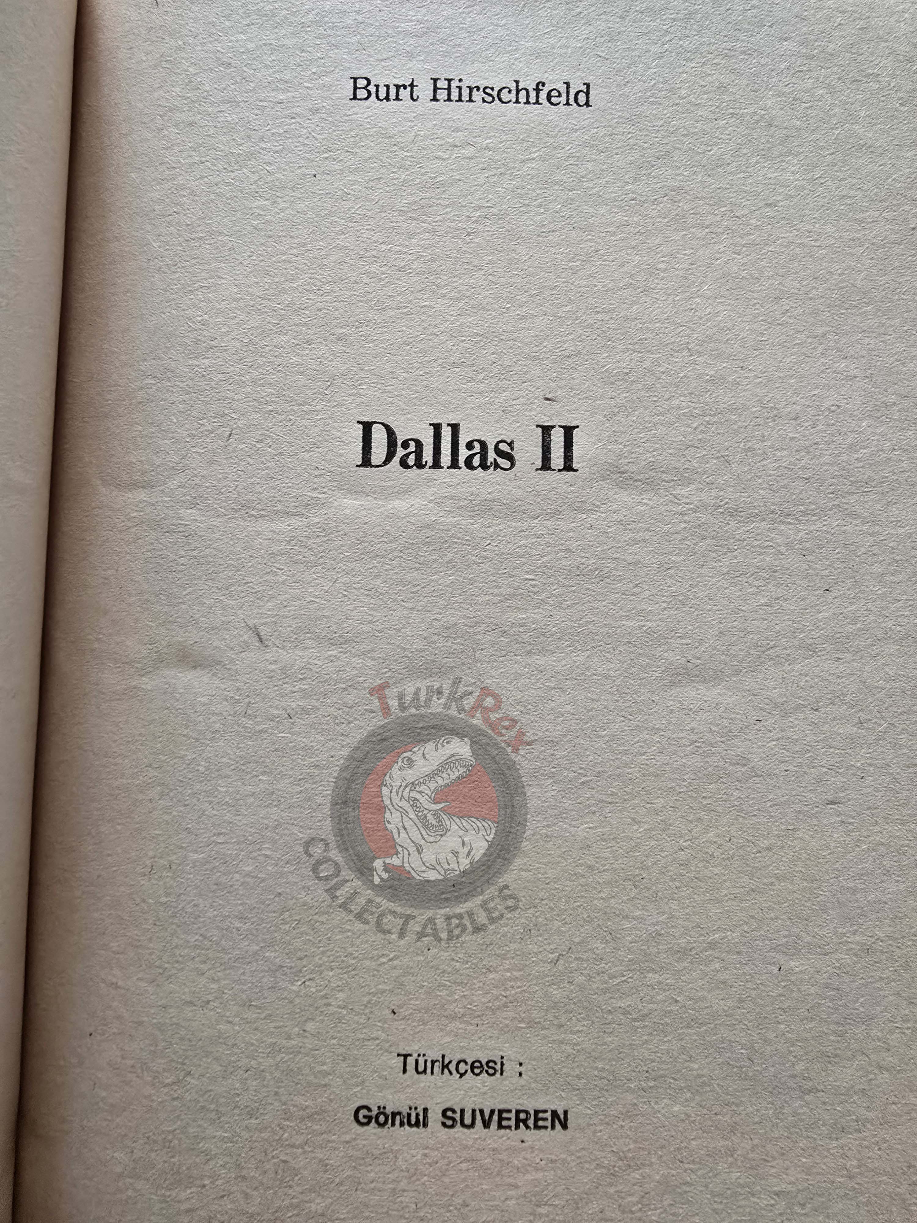 Burt Hirschfeld  – Dallas 2 1980 1st Turkish Book Turkey Tv Series