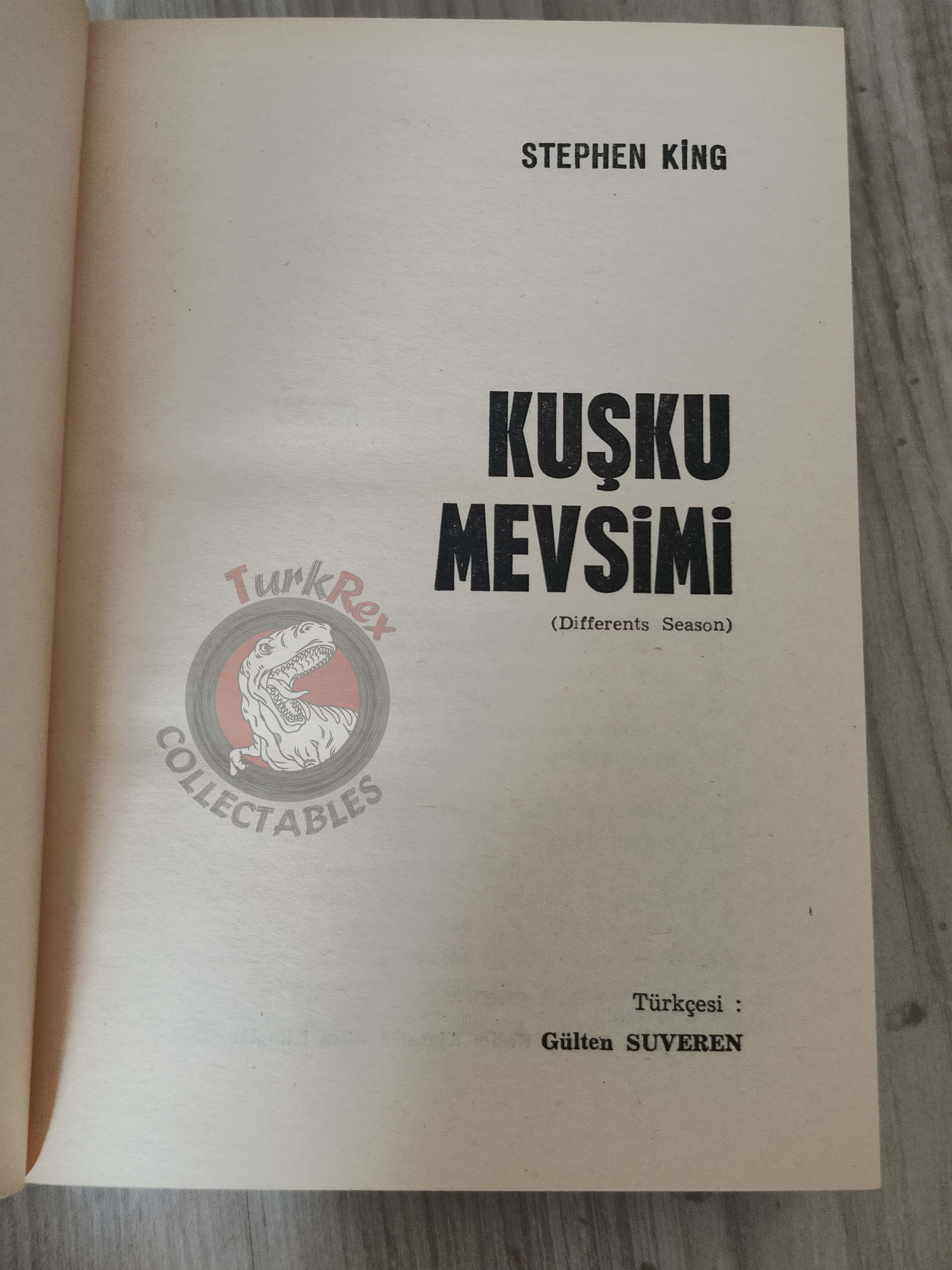 Stephen King – Different Seasons 1983 1st Turkish Book Turkey